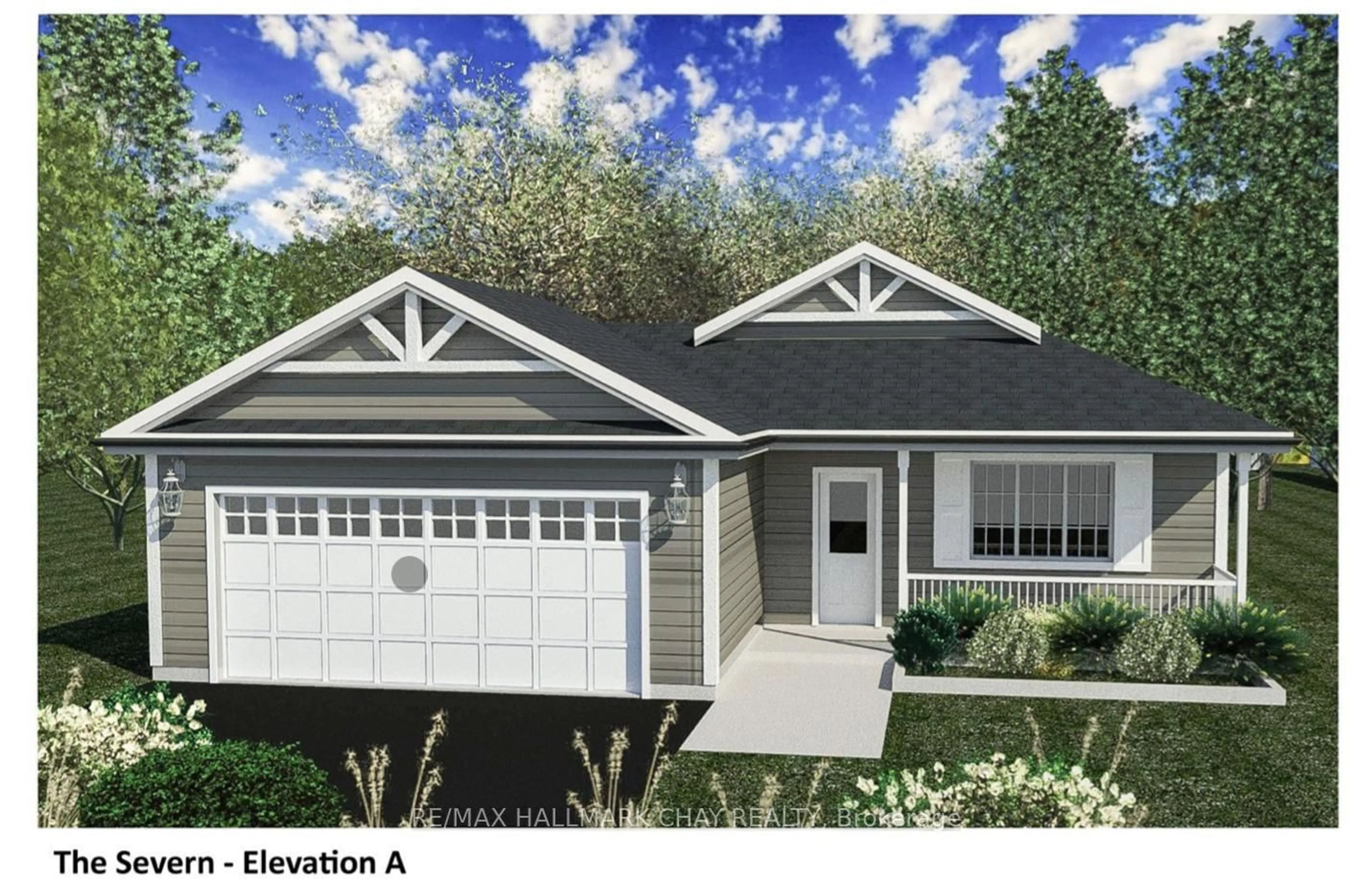 Home with vinyl exterior material, street for Lot 92A Reynolds Dr, Ramara Ontario L3V 0L3