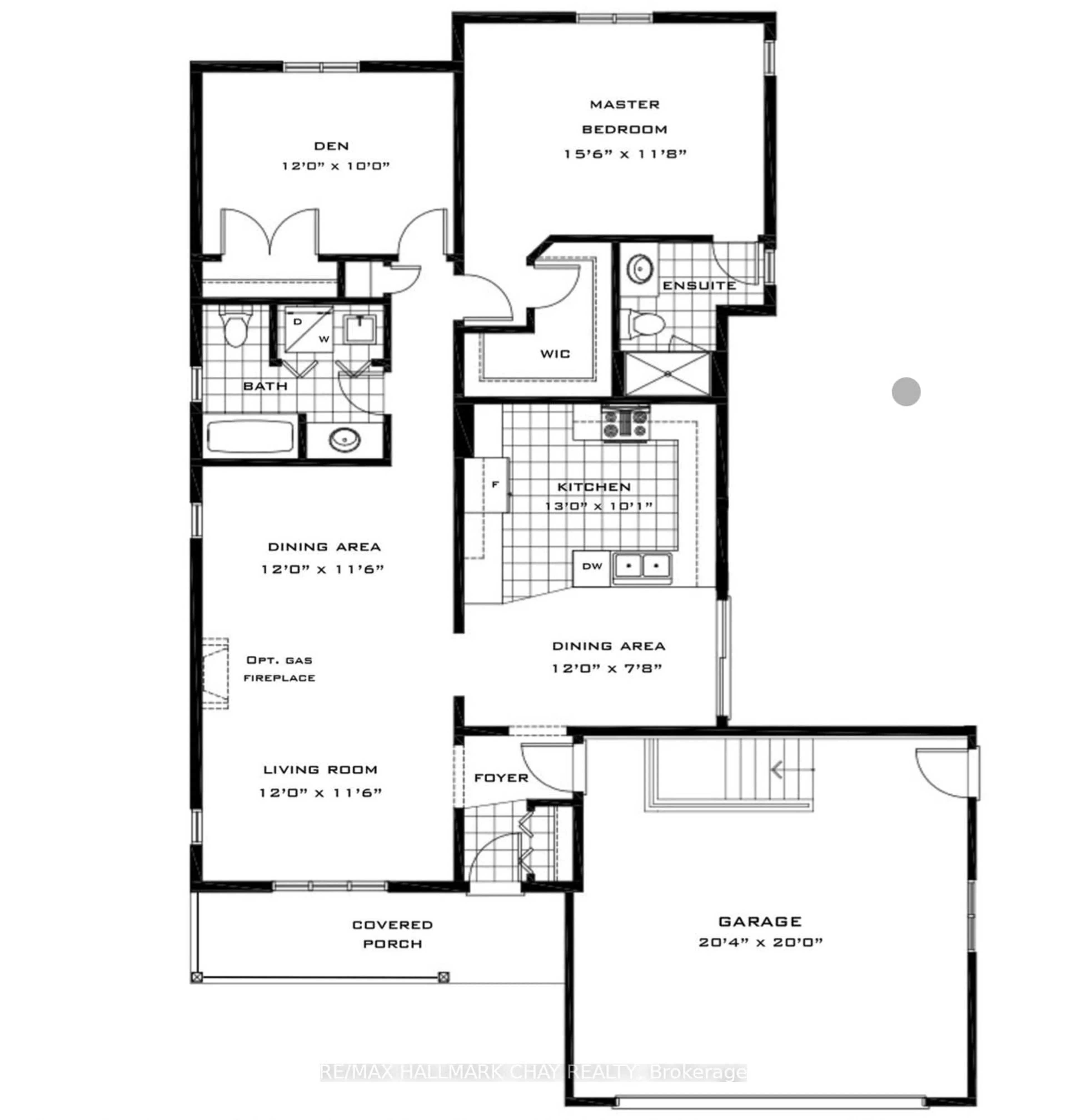 Floor plan for Lot 92A Reynolds Dr, Ramara Ontario L3V 0L3