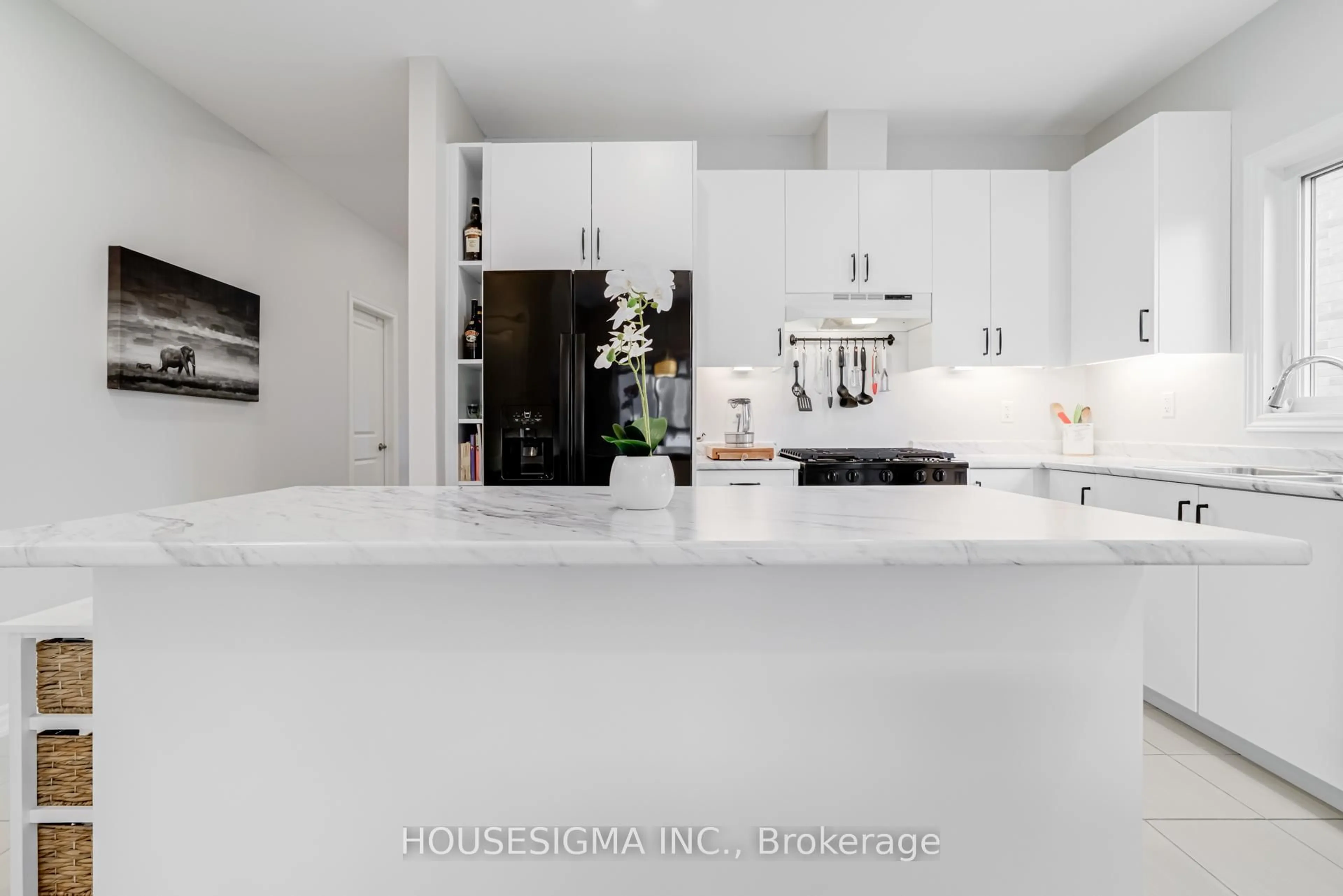 Contemporary kitchen, ceramic/tile floor for 208 Breton St, Clearview Ontario L0M 1S0