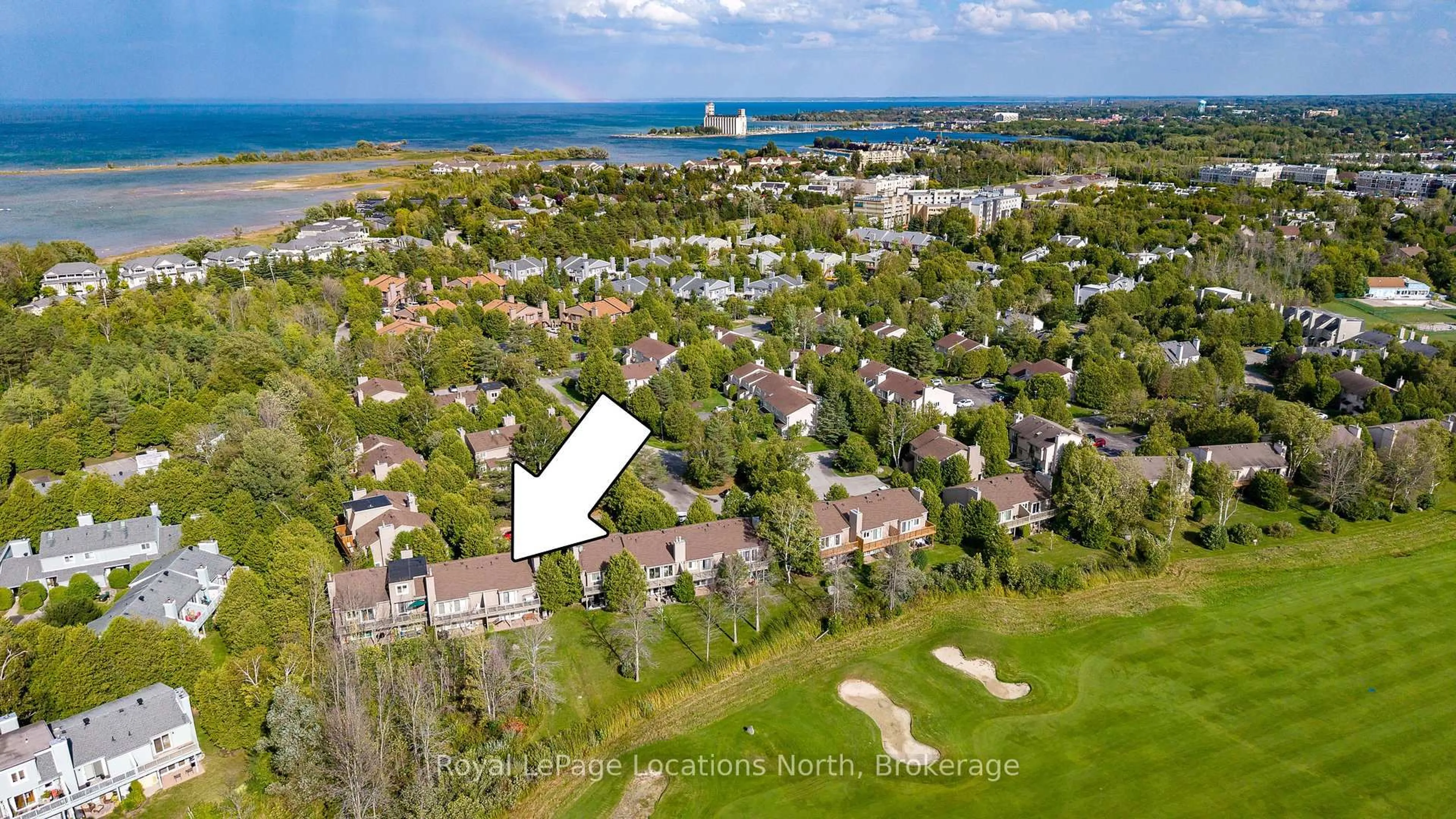 A pic from outside/outdoor area/front of a property/back of a property/a pic from drone, water/lake/river/ocean view for 572 Oxbow Cres, Collingwood Ontario L9Y 5B4