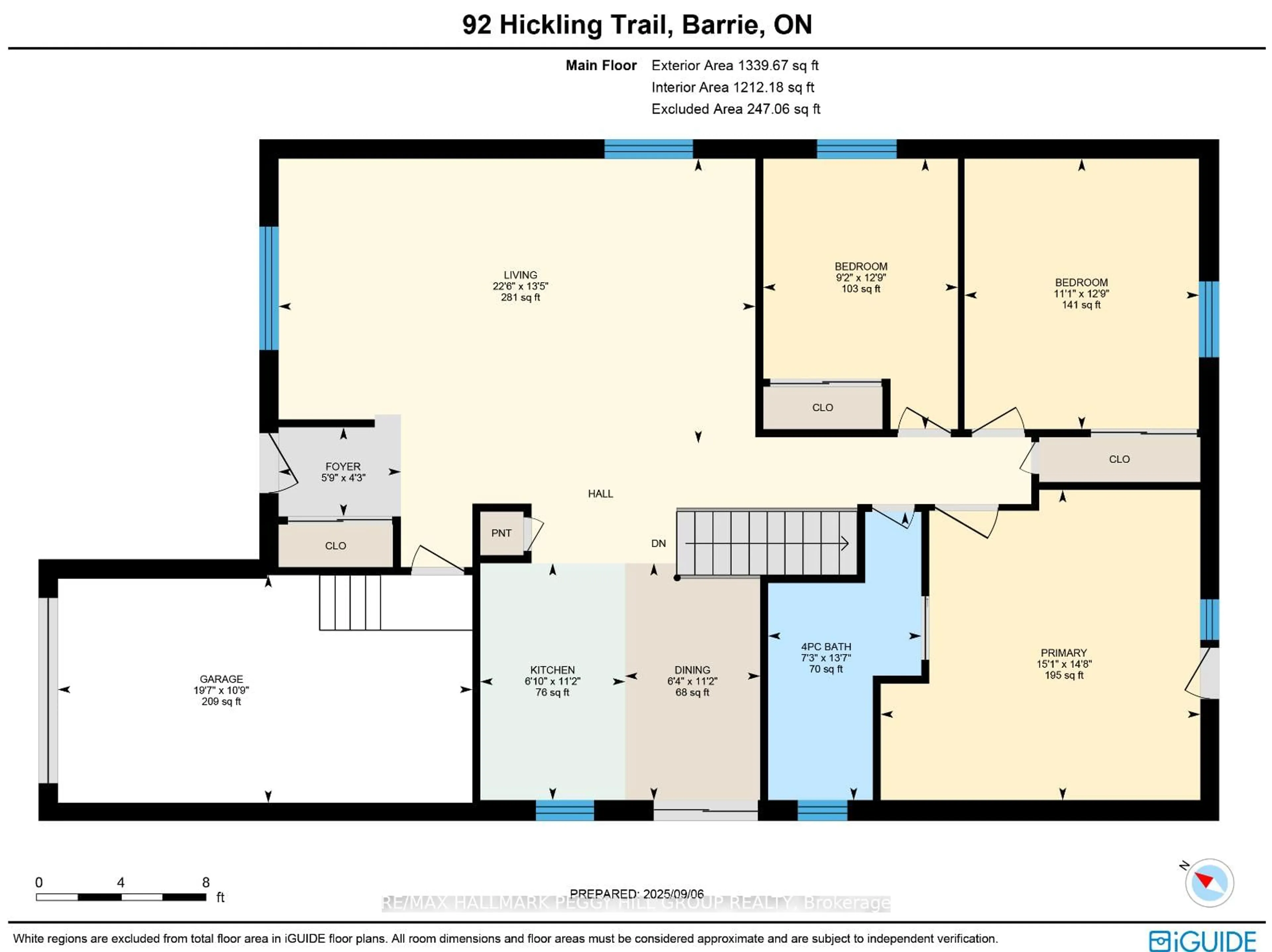 Floor plan for 92 Hickling Tr, Barrie Ontario L4M 5T3