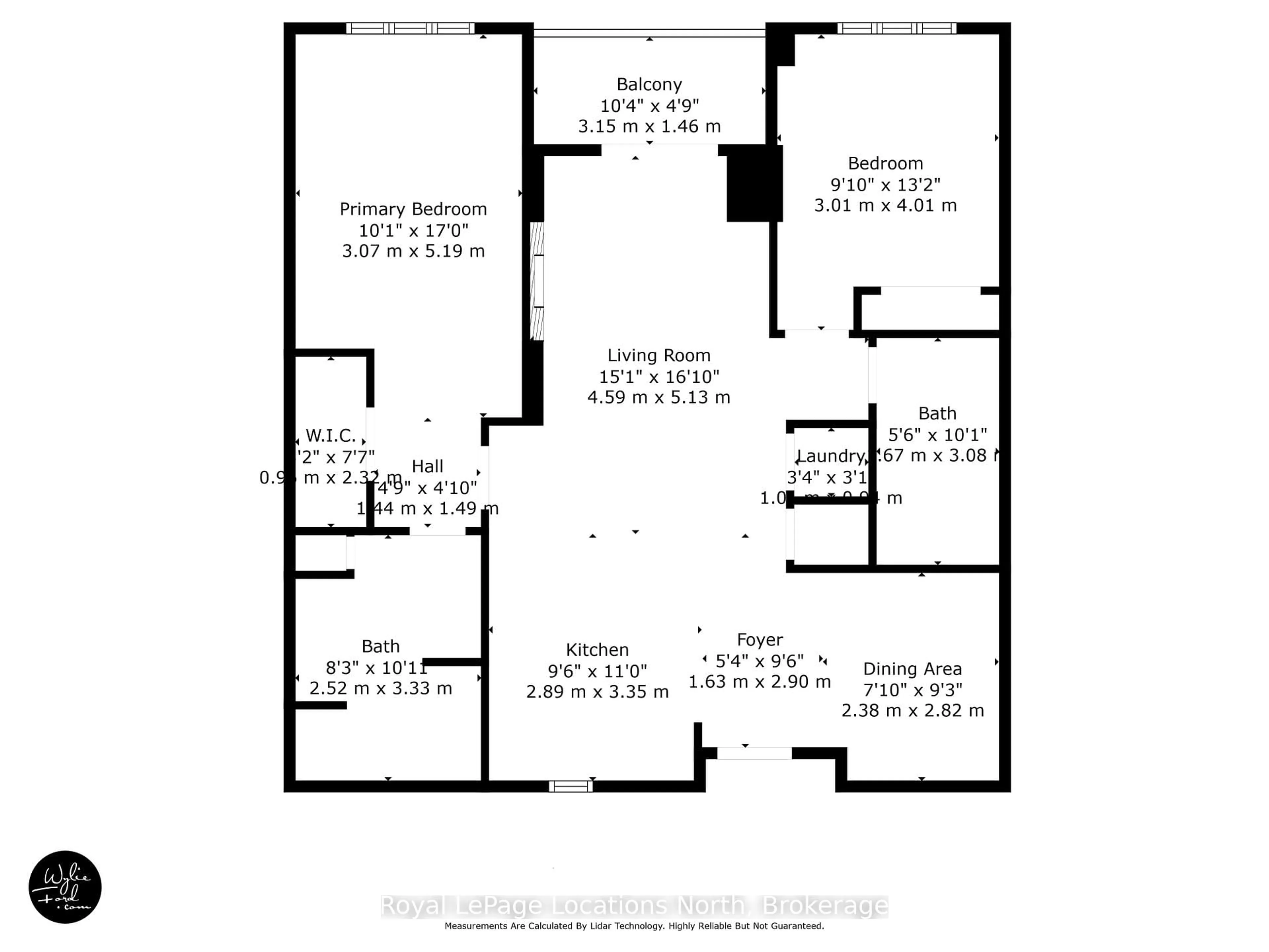 Floor plan for 1 Hume St #308, Collingwood Ontario L9Y 0X3