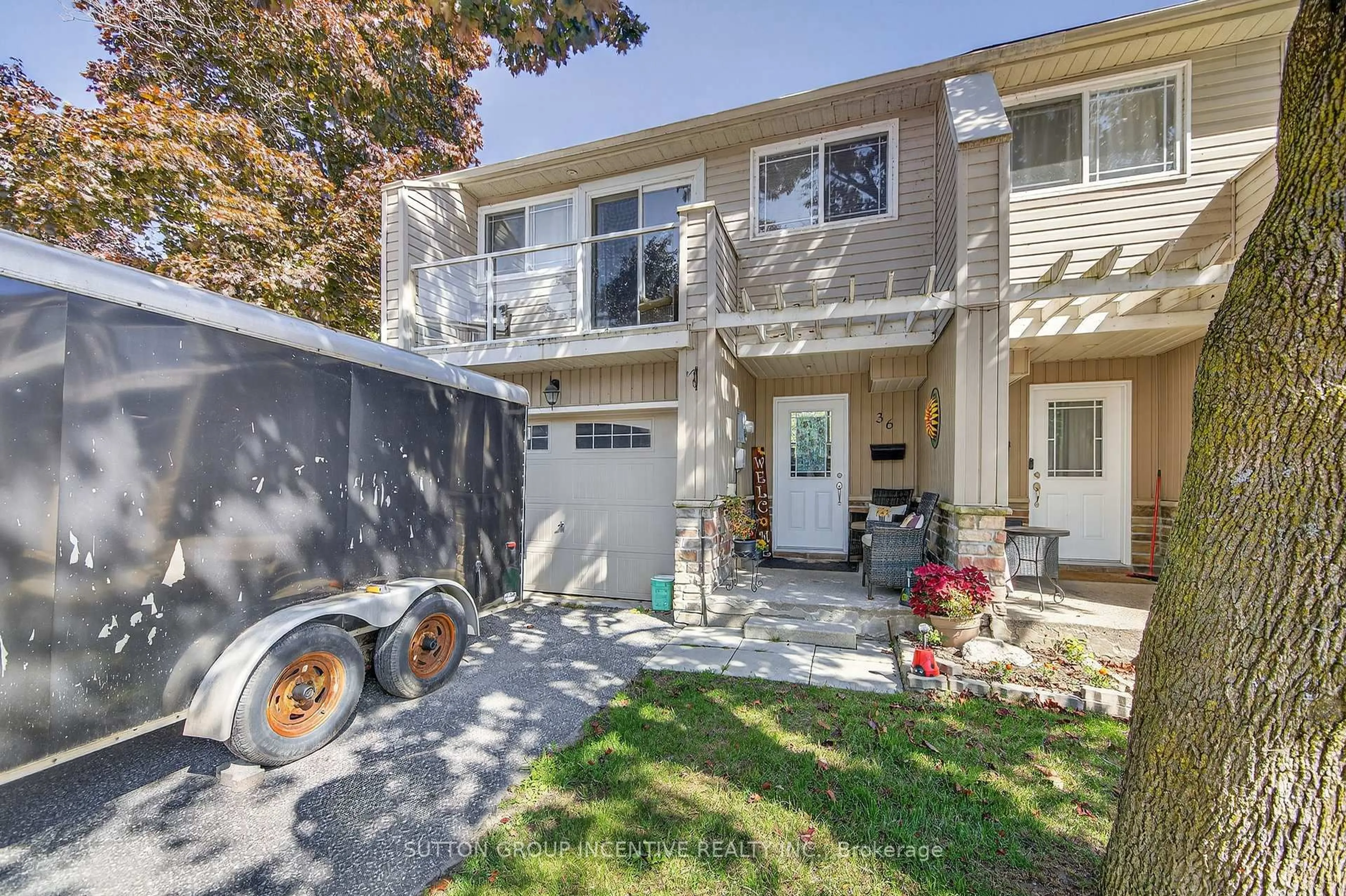 Home with vinyl exterior material, street for 12 Lankin Blvd #36, Orillia Ontario L3V 6T2