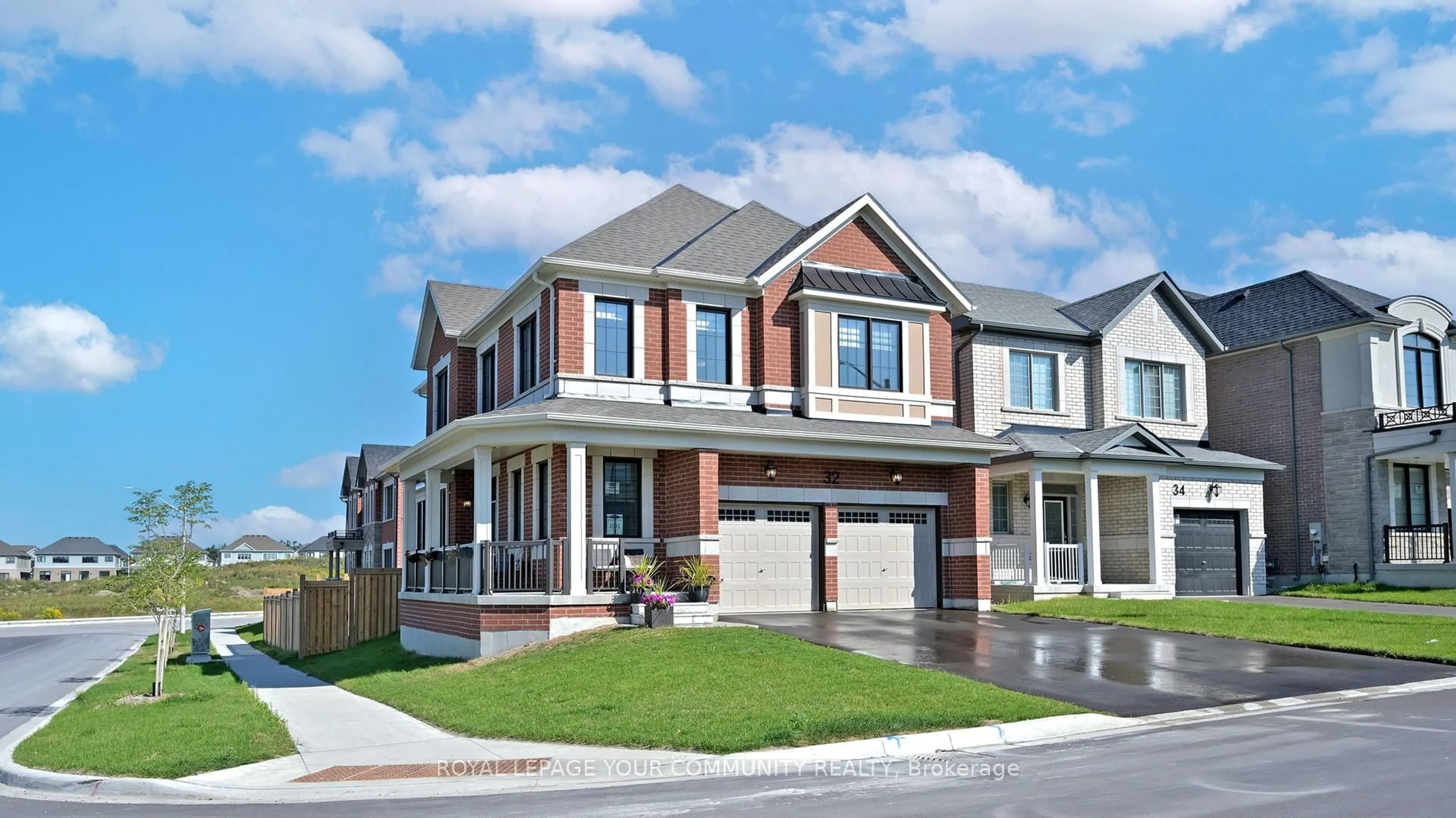 Home with brick exterior material, street for 32 McBride Tr, Barrie Ontario L9J 0Y6