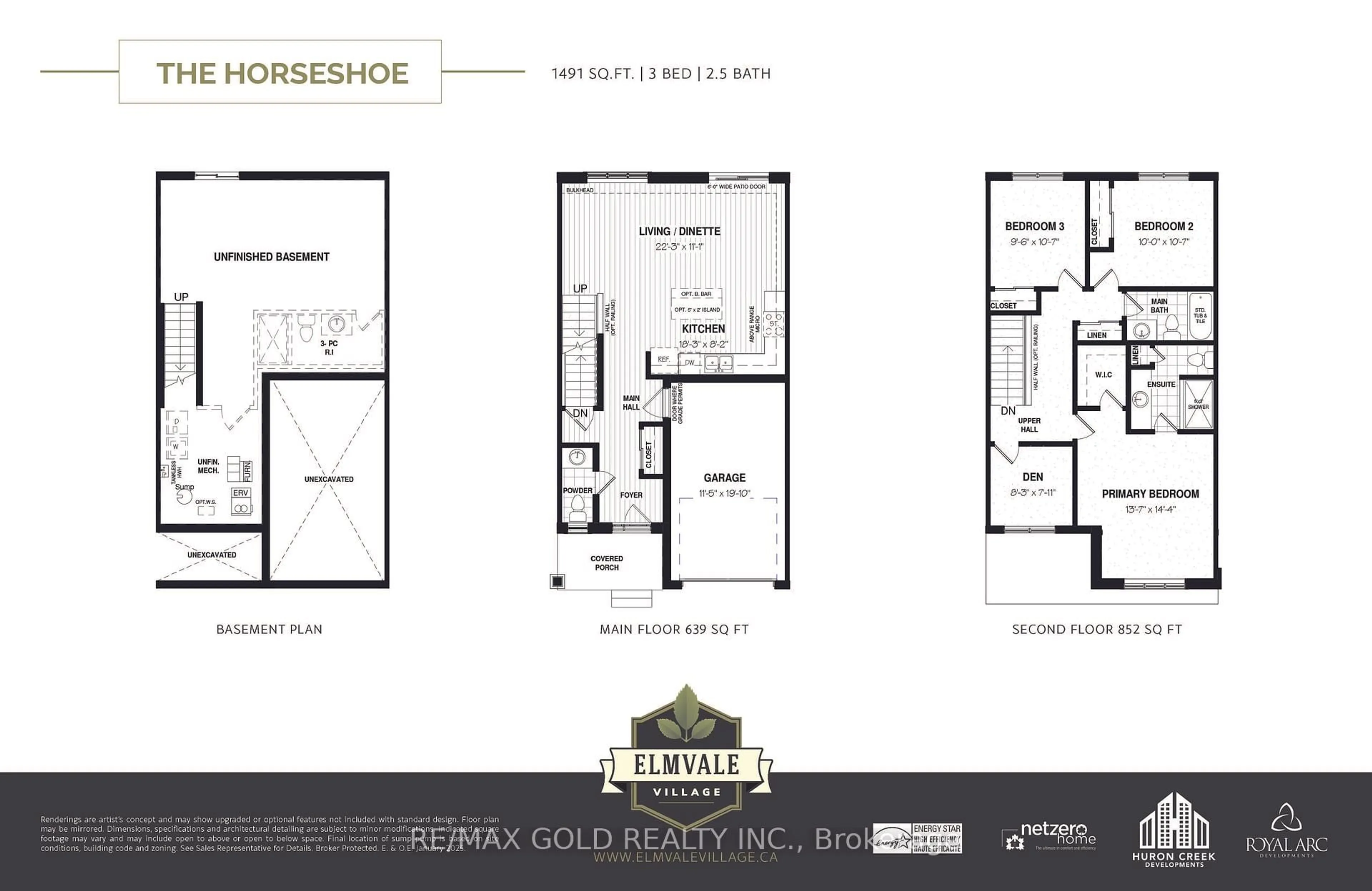 Floor plan for Lot 17 169 Queen St, Springwater Ontario 00000