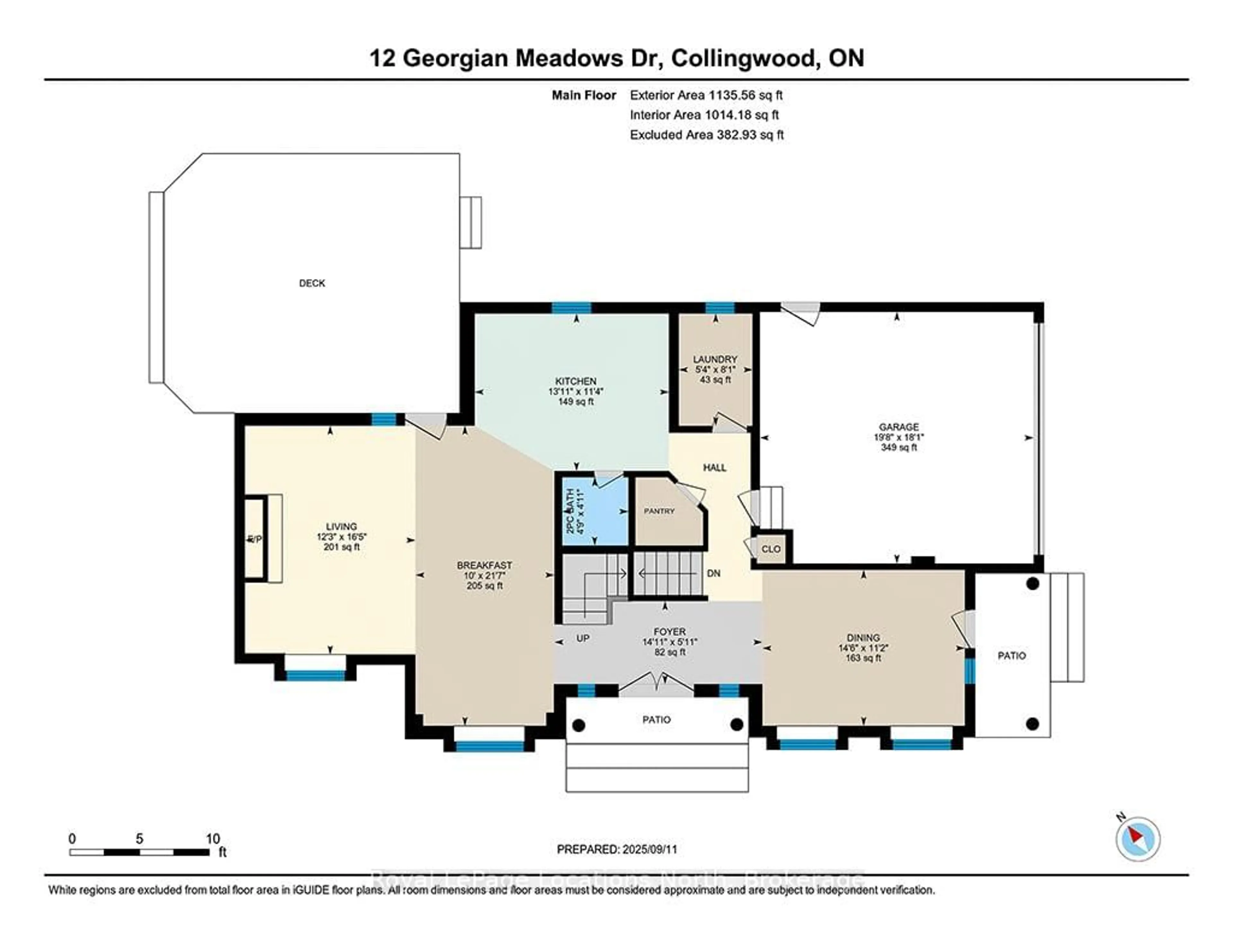 Floor plan for 12 Georgian Meadows Dr, Collingwood Ontario L9Y 5G9