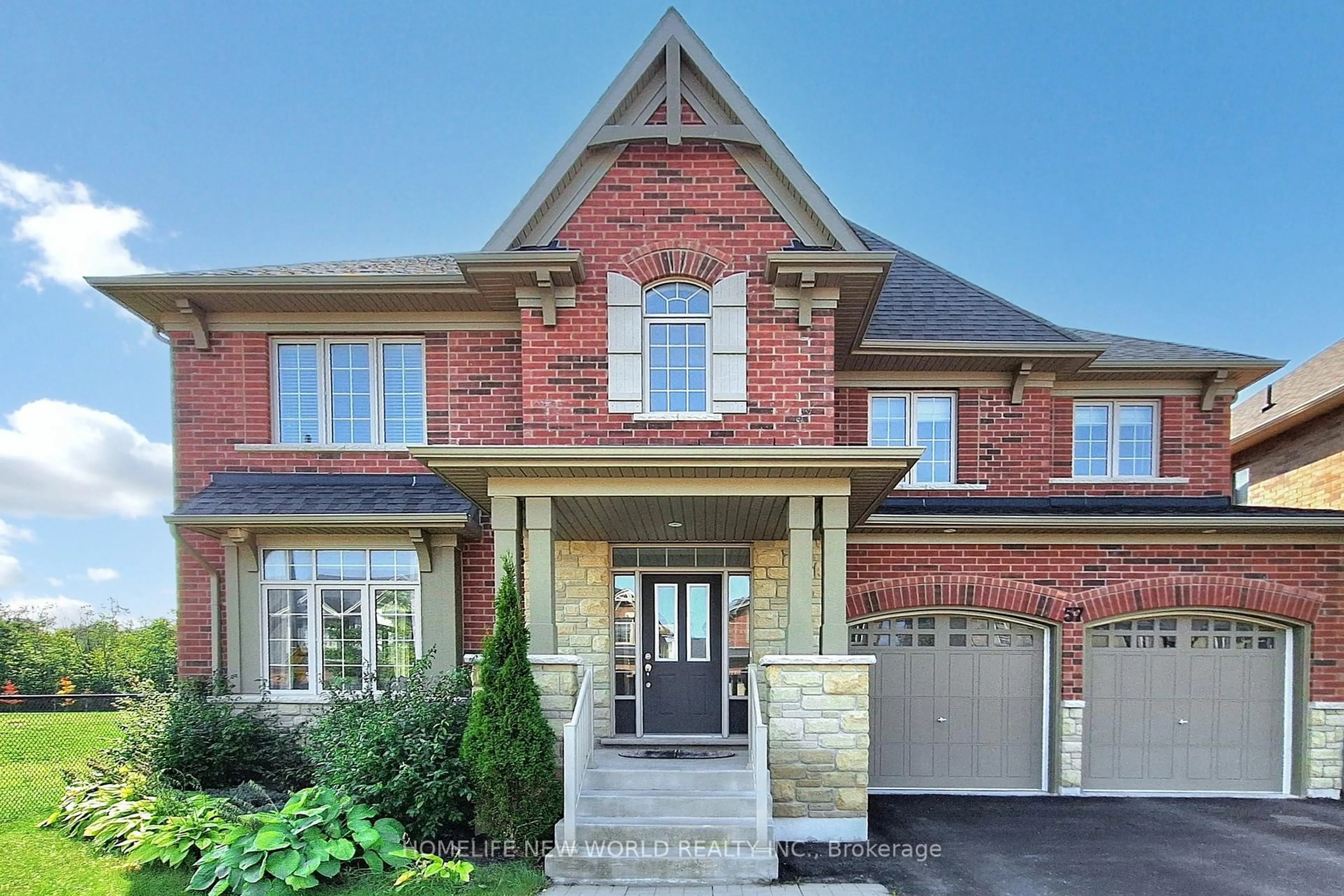 Home with brick exterior material, street for 57 Oliver's Mill Rd, Springwater Ontario L9X 0S7