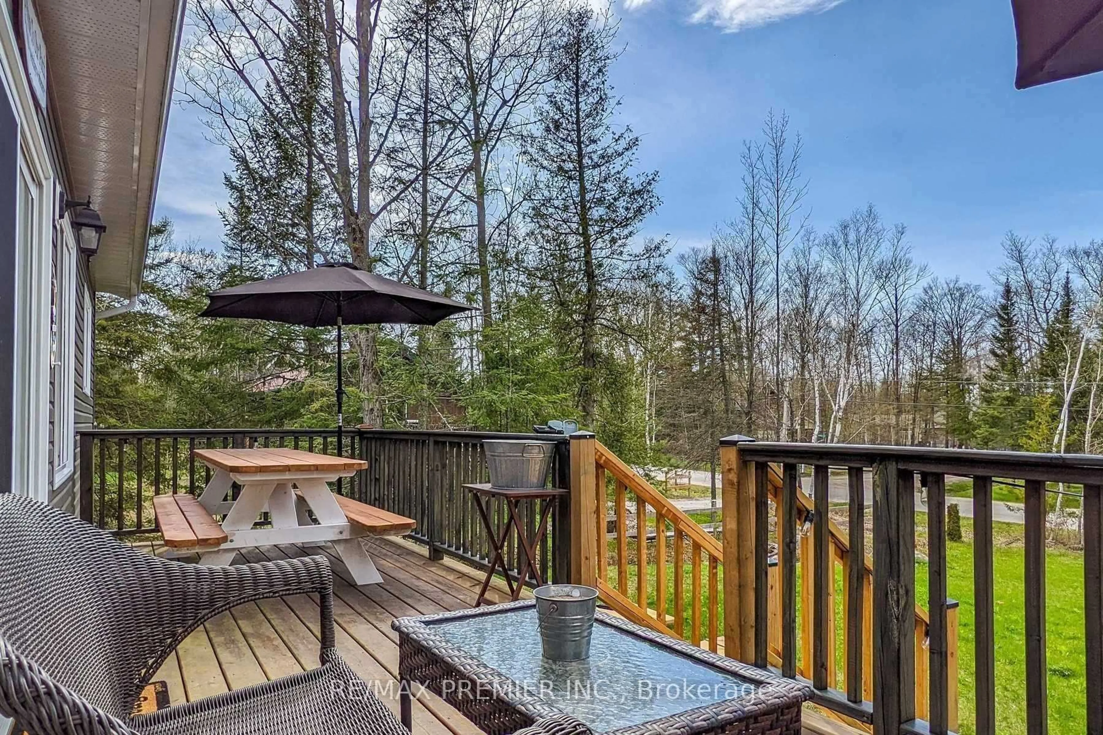 Patio, forest/trees view for 2288 Champlain Rd, Tiny Ontario L9M 0C6