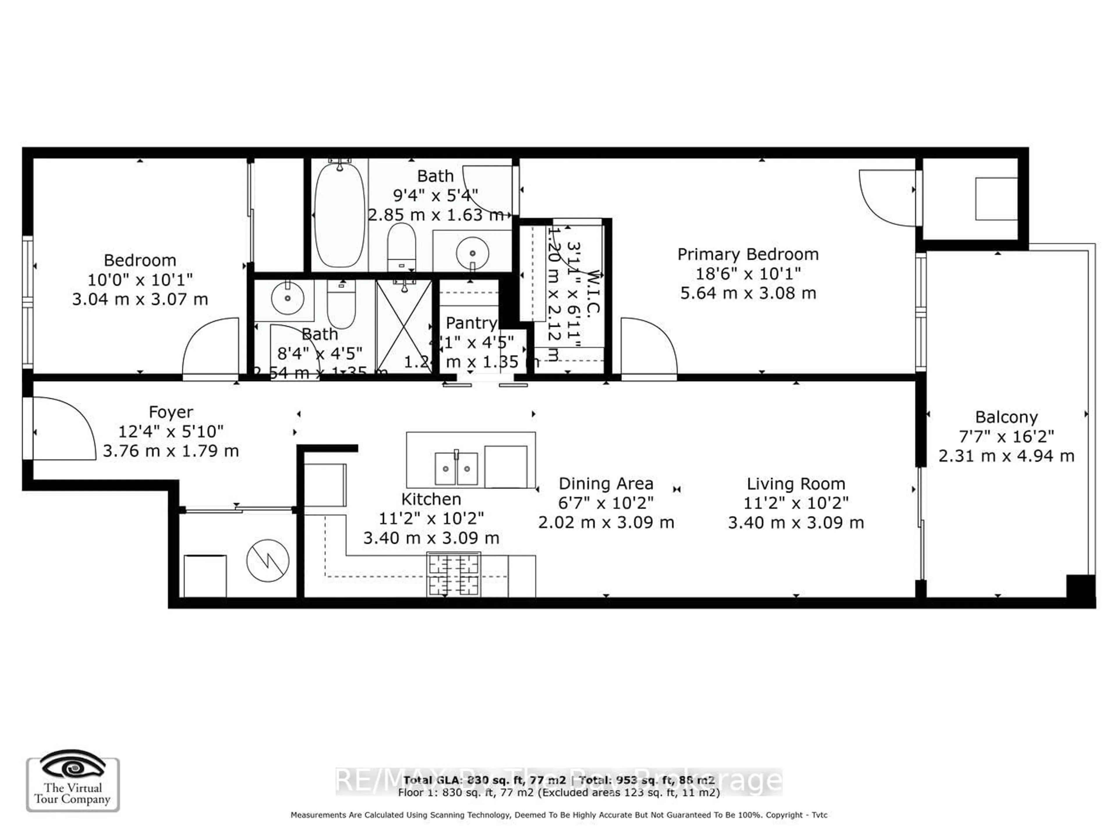 Floor plan for 17 Spooner Cres #206, Collingwood Ontario L9Y 1T3