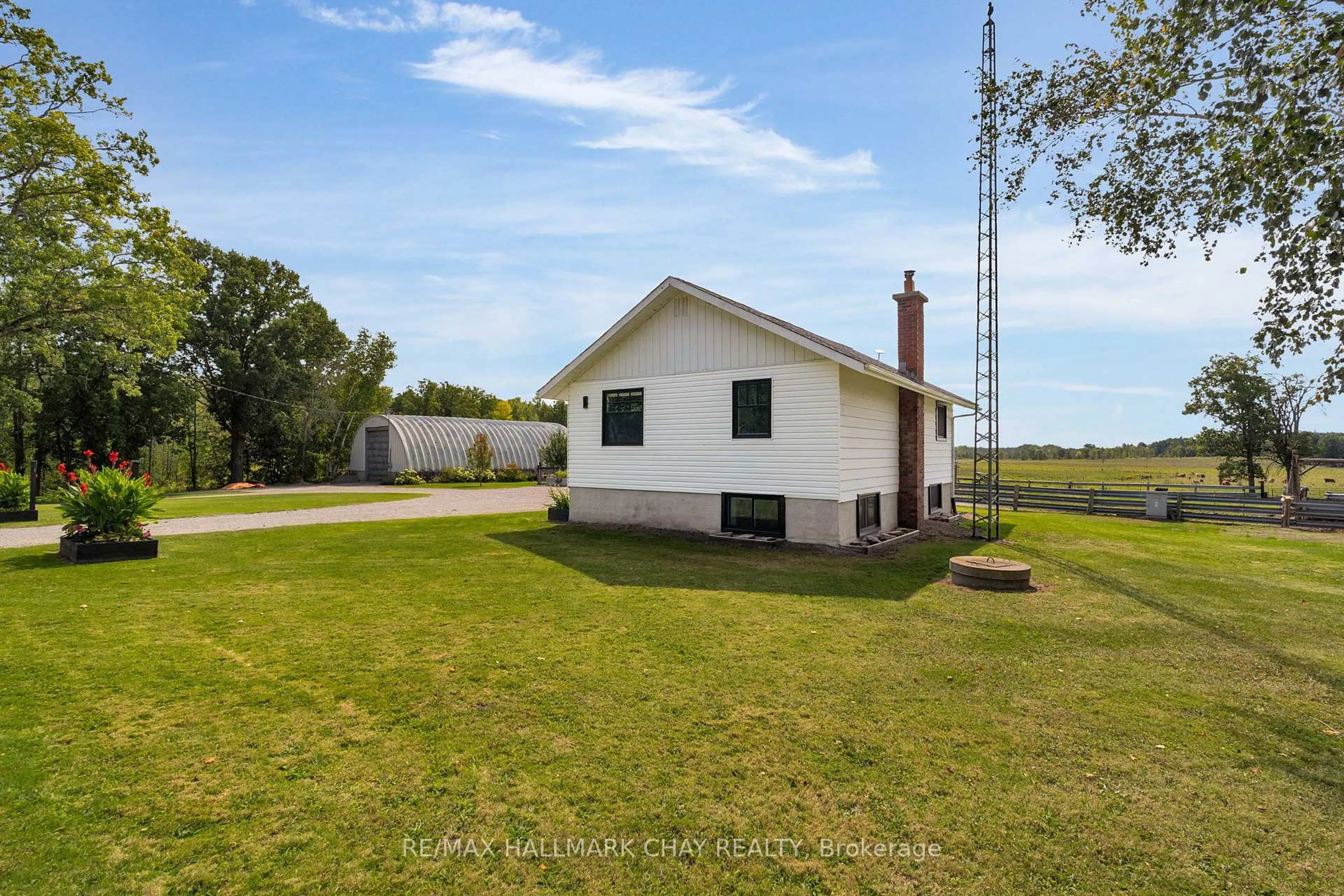 A pic from outside/outdoor area/front of a property/back of a property/a pic from drone, water/lake/river/ocean view for 2514 St Amant Rd, Severn Ontario L0K 2C0