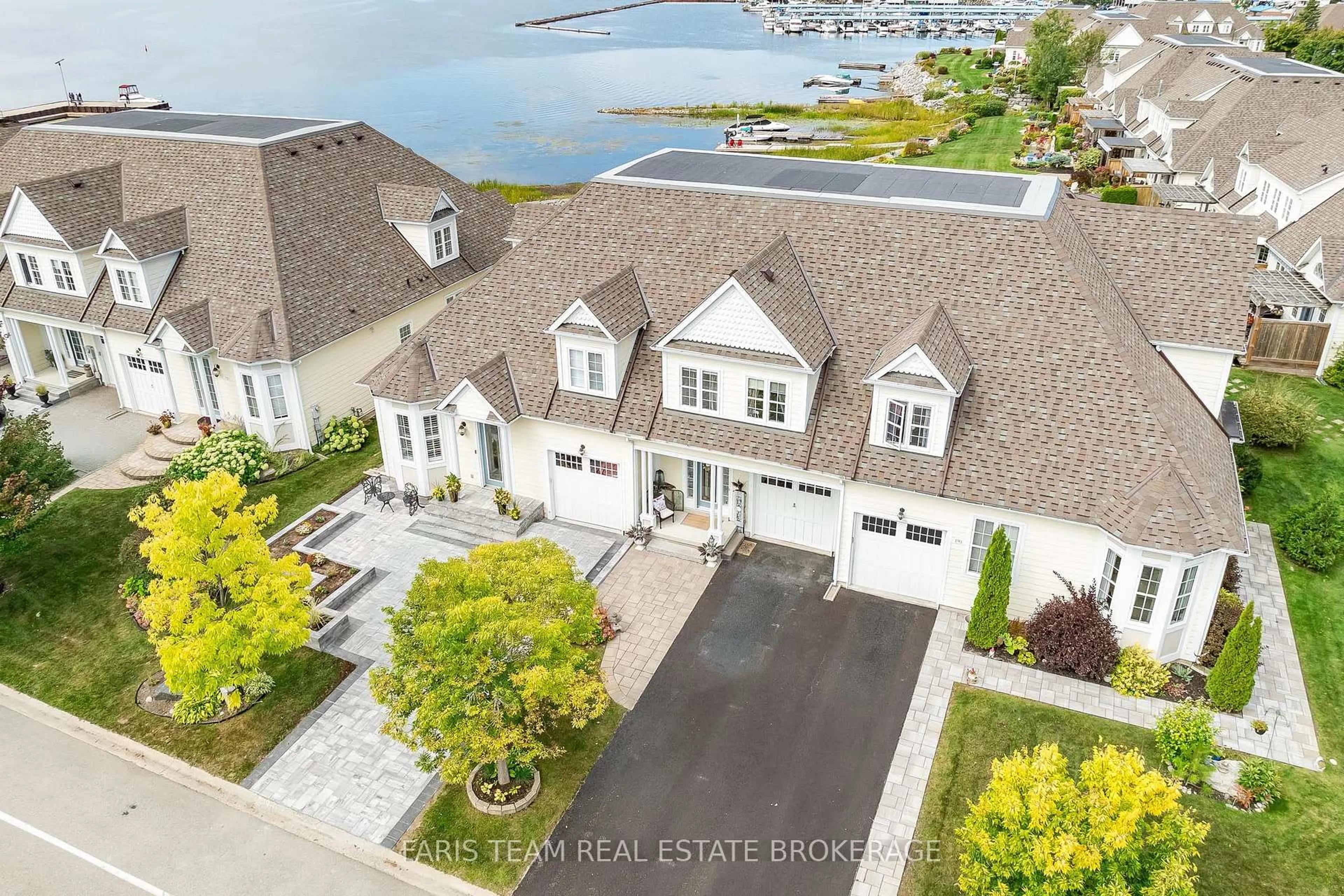 A pic from outside/outdoor area/front of a property/back of a property/a pic from drone, water/lake/river/ocean view for 192 Wycliffe Cove, Tay Ontario L0K 2A0