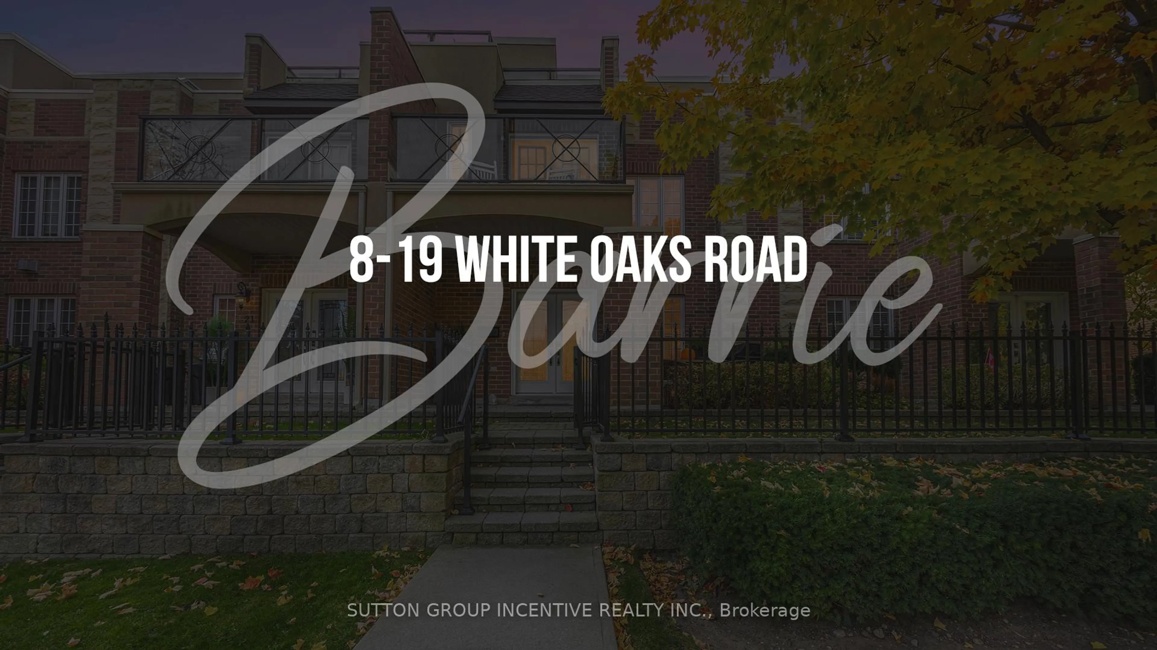 Patio, street for 19 White Oaks Rd #8, Barrie Ontario L4N 5A2