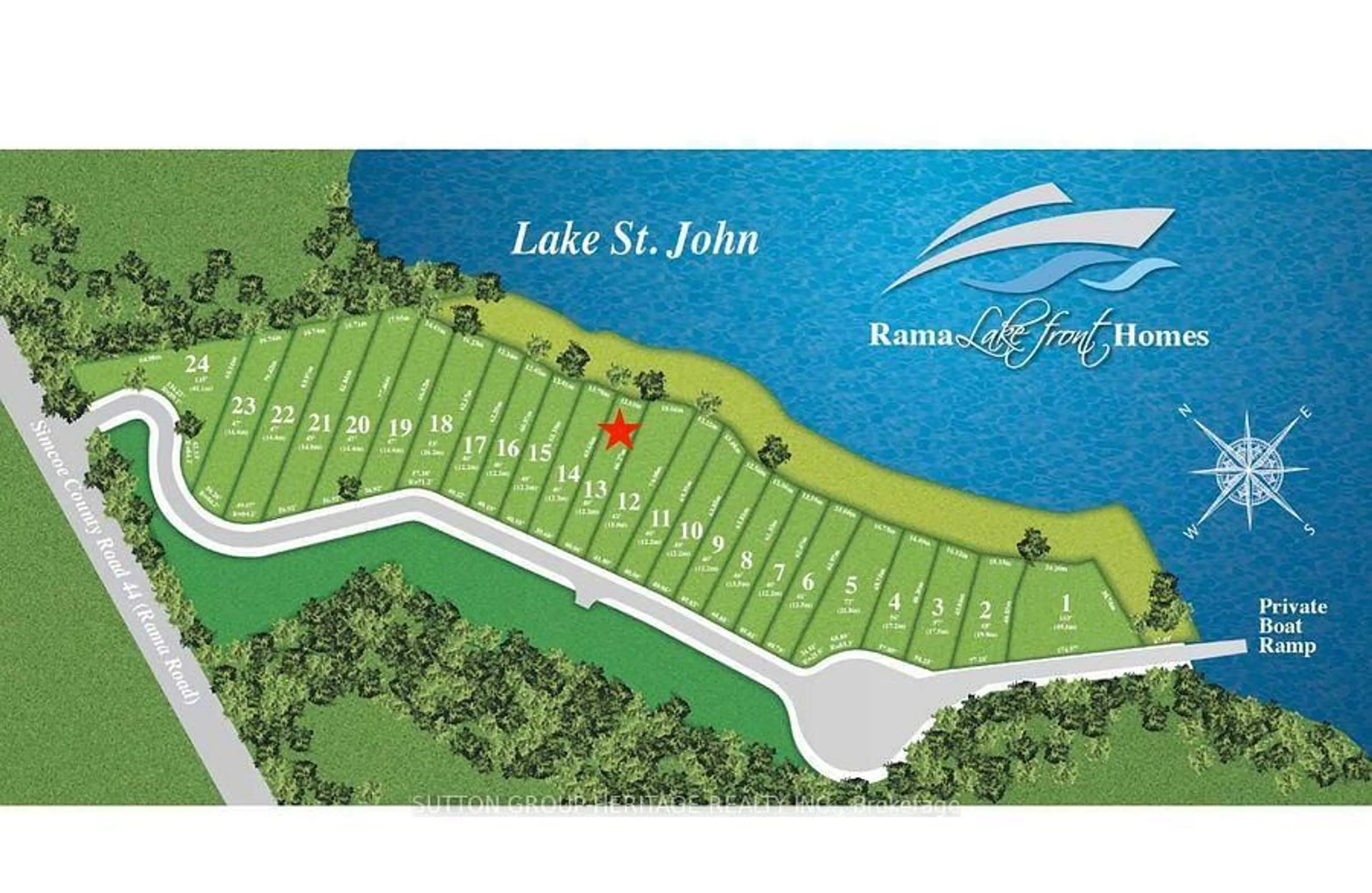 Picture of a map for 21 Rosy Beach Crt, Ramara Ontario L3V 8L2