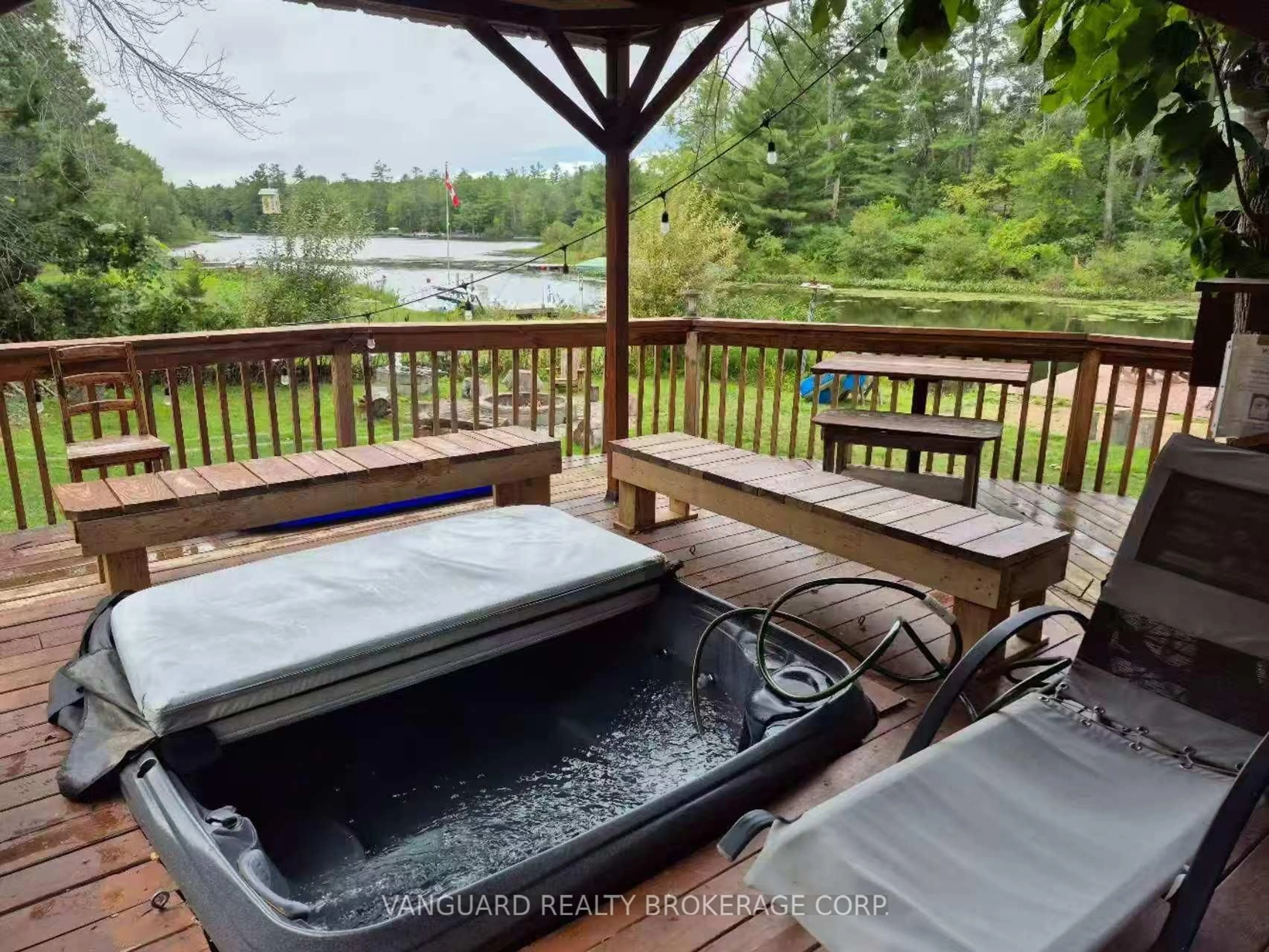 Patio, water/lake/river/ocean view for 7696 South River Rd, Ramara Ontario L0K 2B0