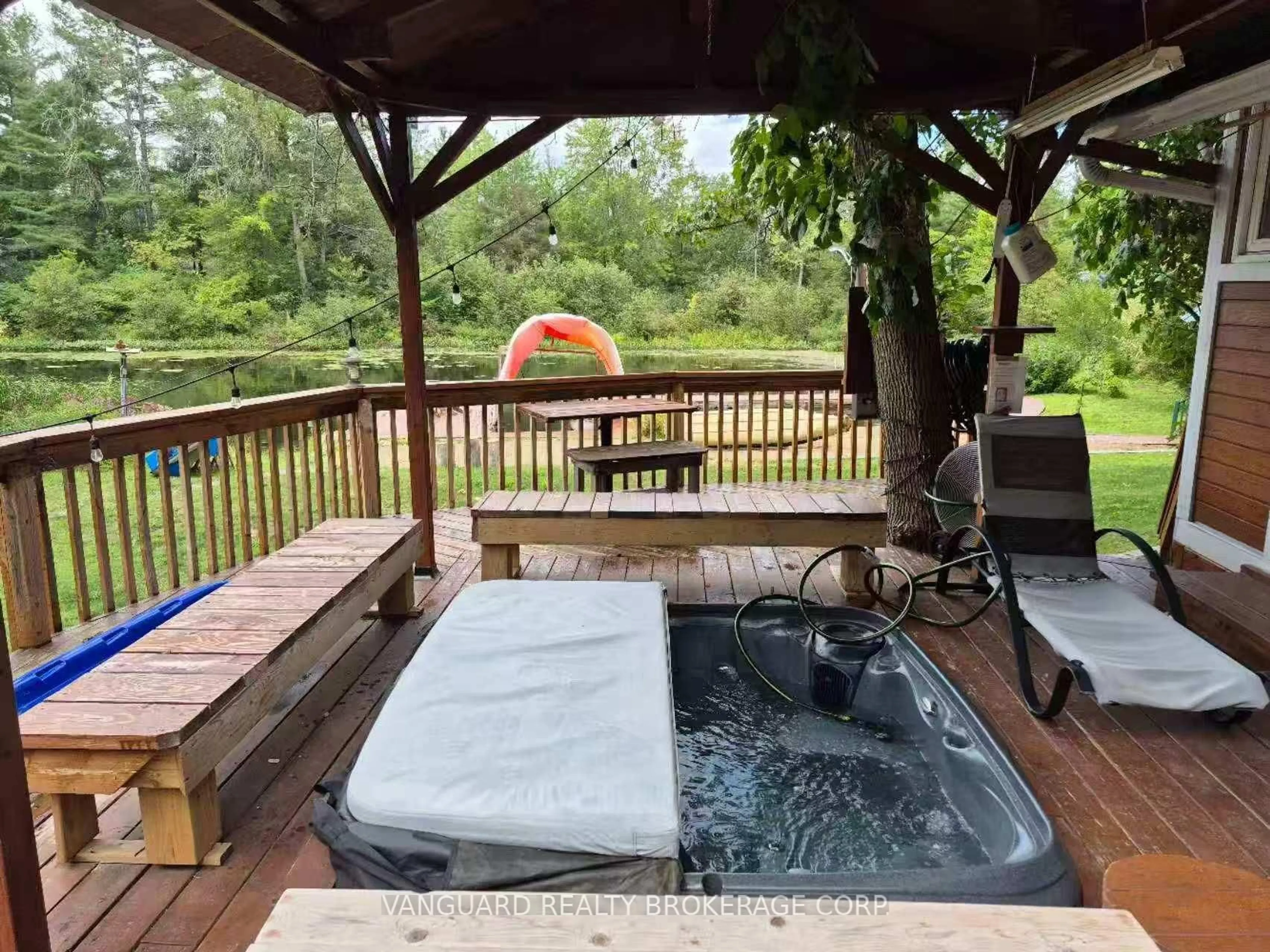 Patio, water/lake/river/ocean view for 7696 South River Rd, Ramara Ontario L0K 2B0