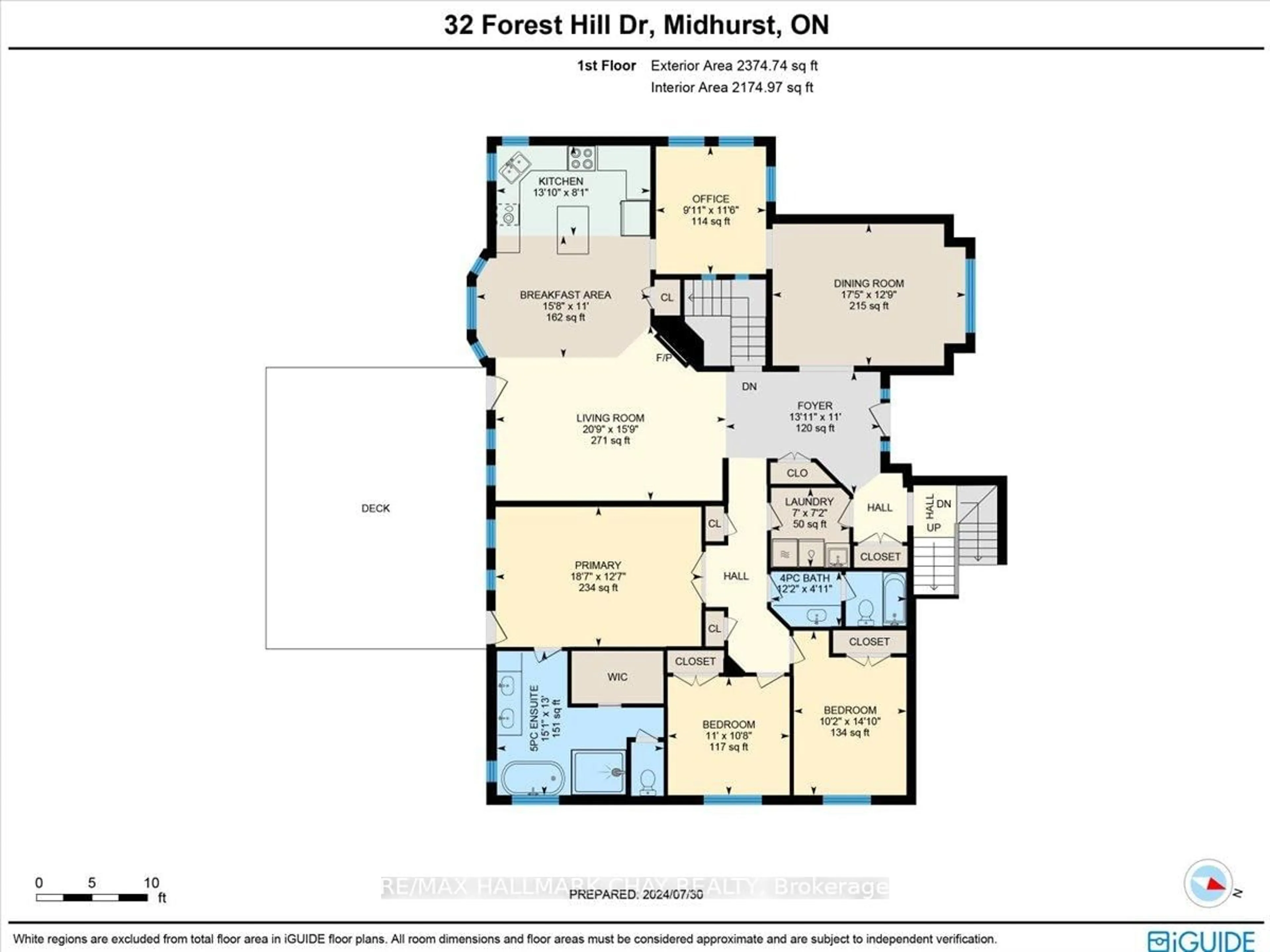Floor plan for 32 Forest Hill Dr, Springwater Ontario L0L 1X0