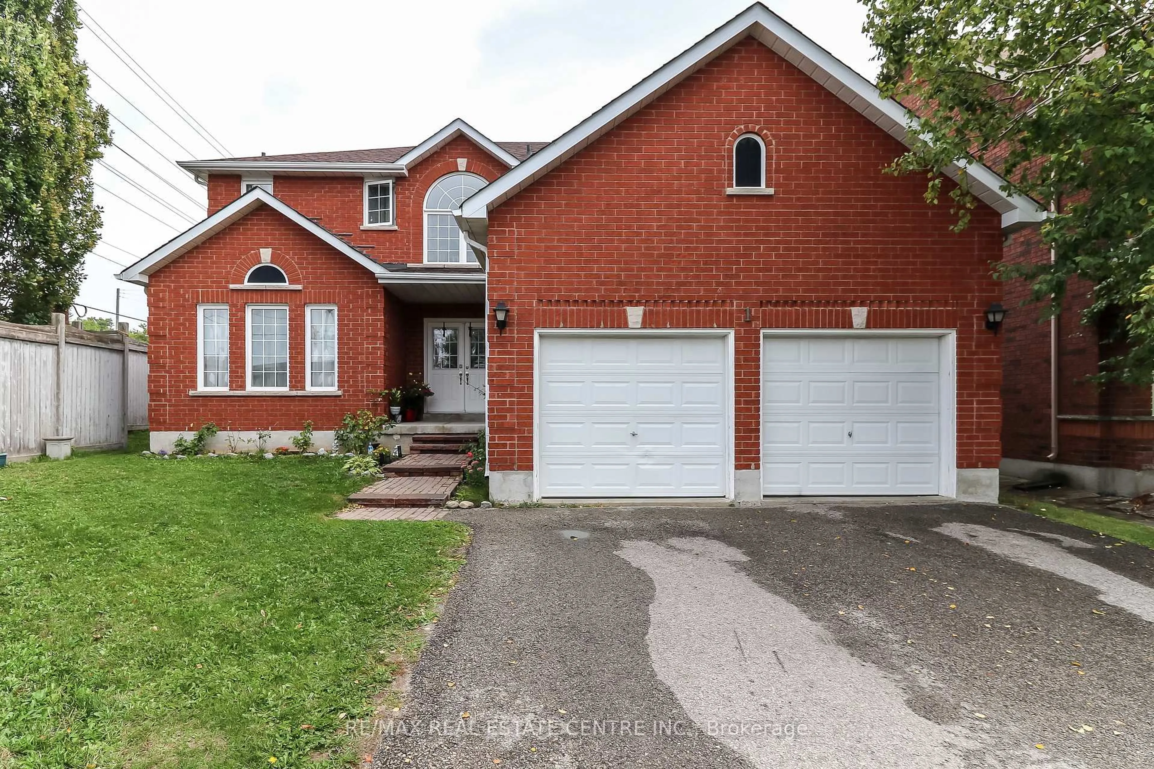 Home with brick exterior material, street for 1 Sandringham Dr, Barrie Ontario L4N 0J9