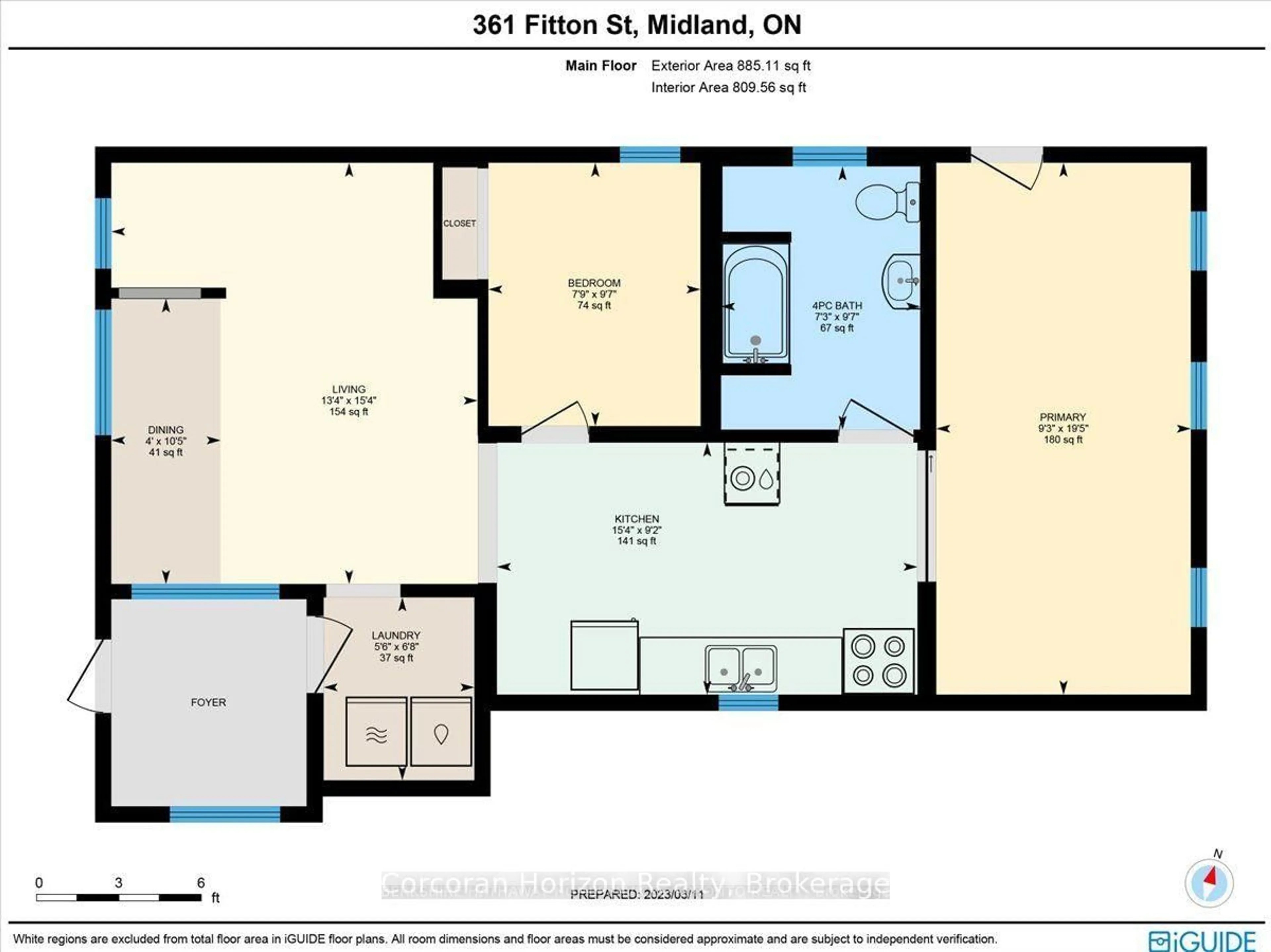 Floor plan for 361 Fitton St, Midland Ontario L4R 2T4