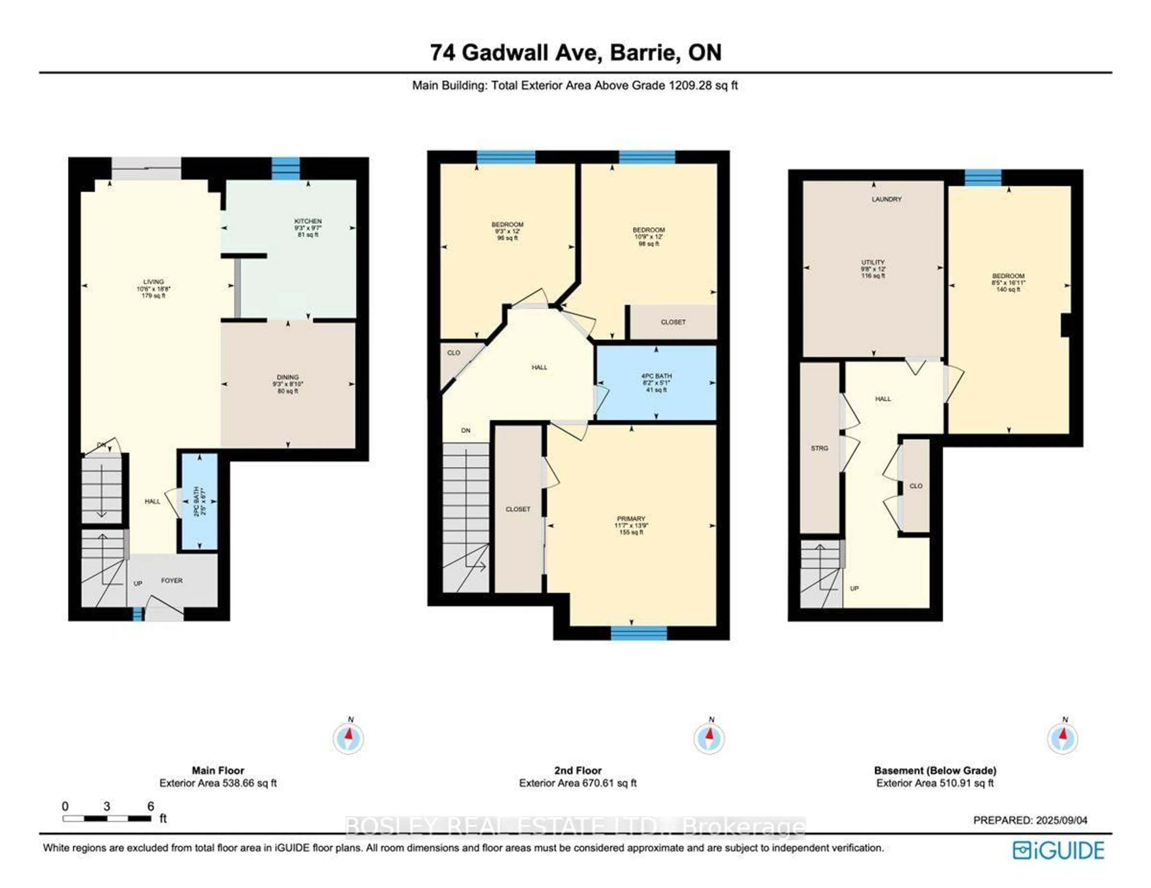 Floor plan for 74 Gadwall Ave, Barrie Ontario L4N 8X5