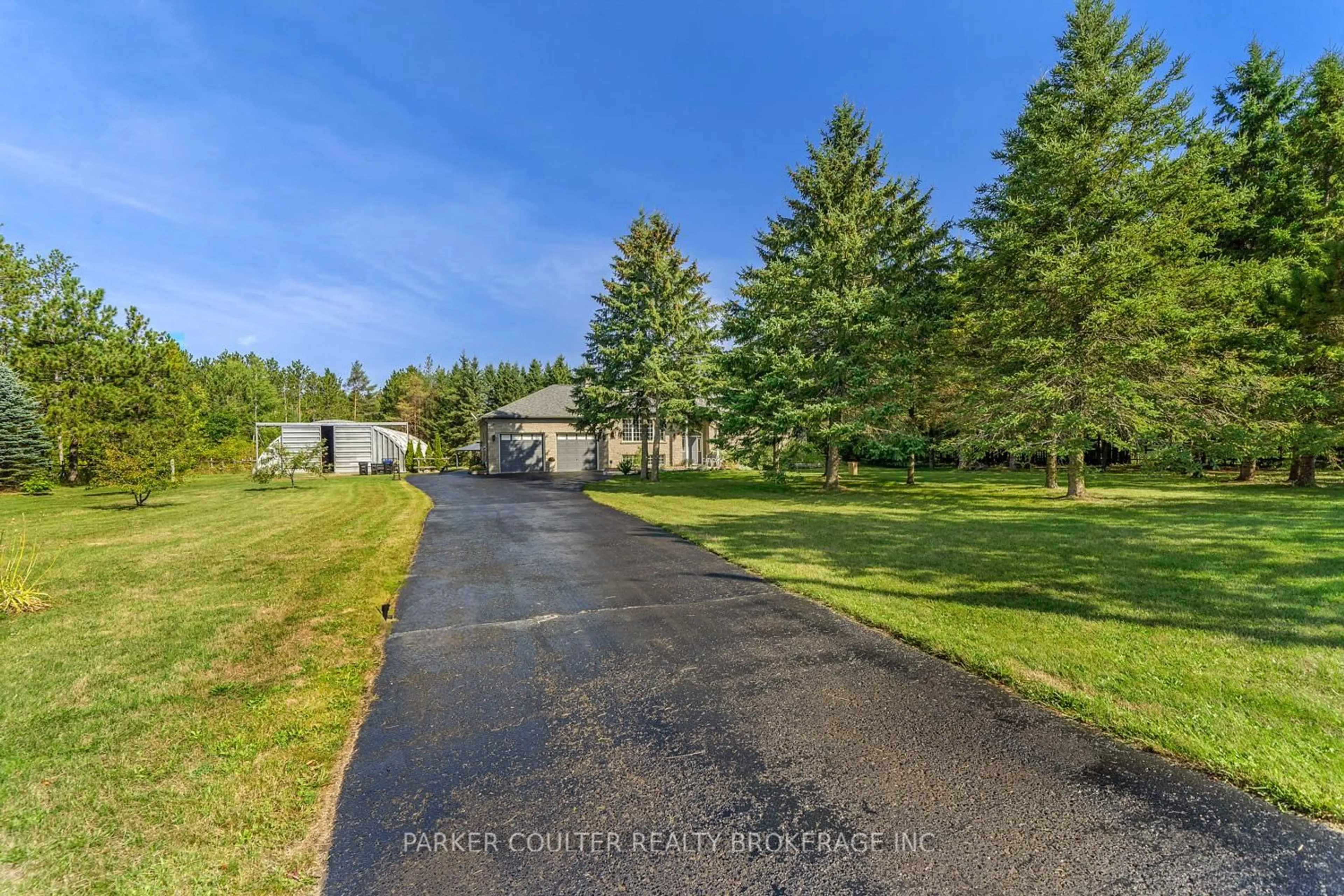 A pic from outside/outdoor area/front of a property/back of a property/a pic from drone, water/lake/river/ocean view for 5830 Sunnidale/tosorontio Townline, Clearview Ontario L0M 1N0