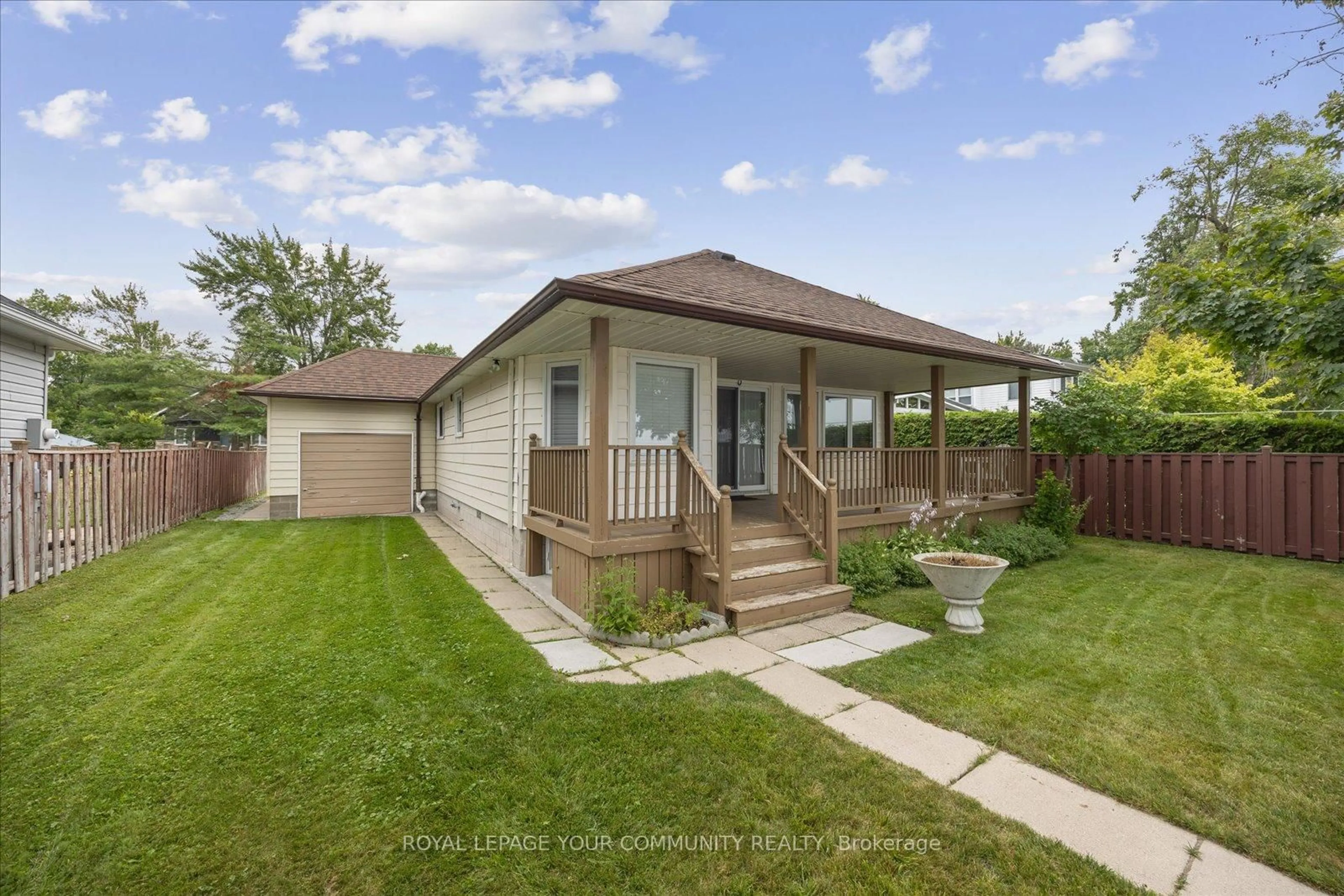 Home with vinyl exterior material, street for 2762 Lone Birch Tr, Ramara Ontario L0K 1B0