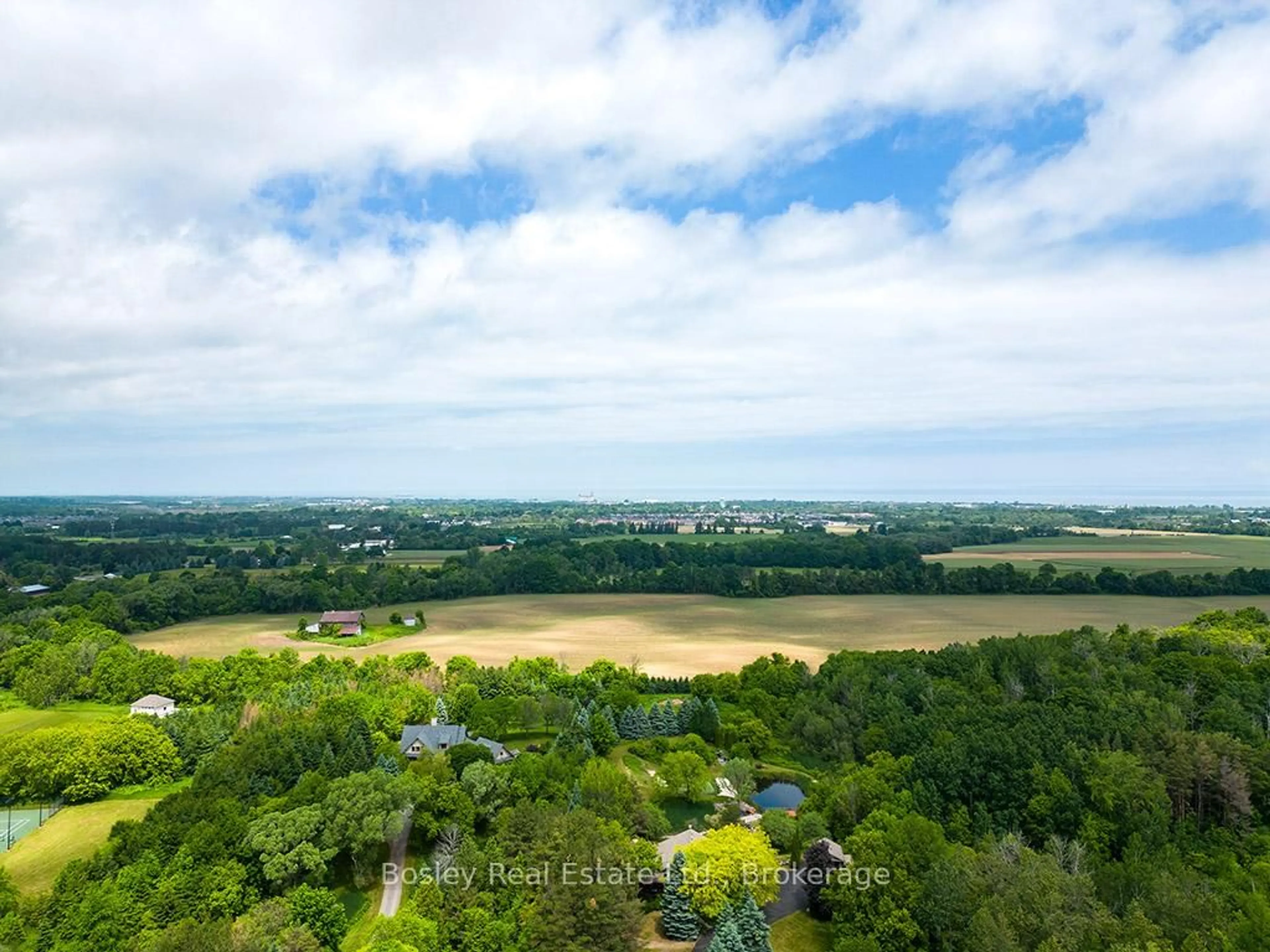 A pic from outside/outdoor area/front of a property/back of a property/a pic from drone, water/lake/river/ocean view for 7496 Nottawasaga  36/37 Sdrd, Clearview Ontario L9Y 3Z1