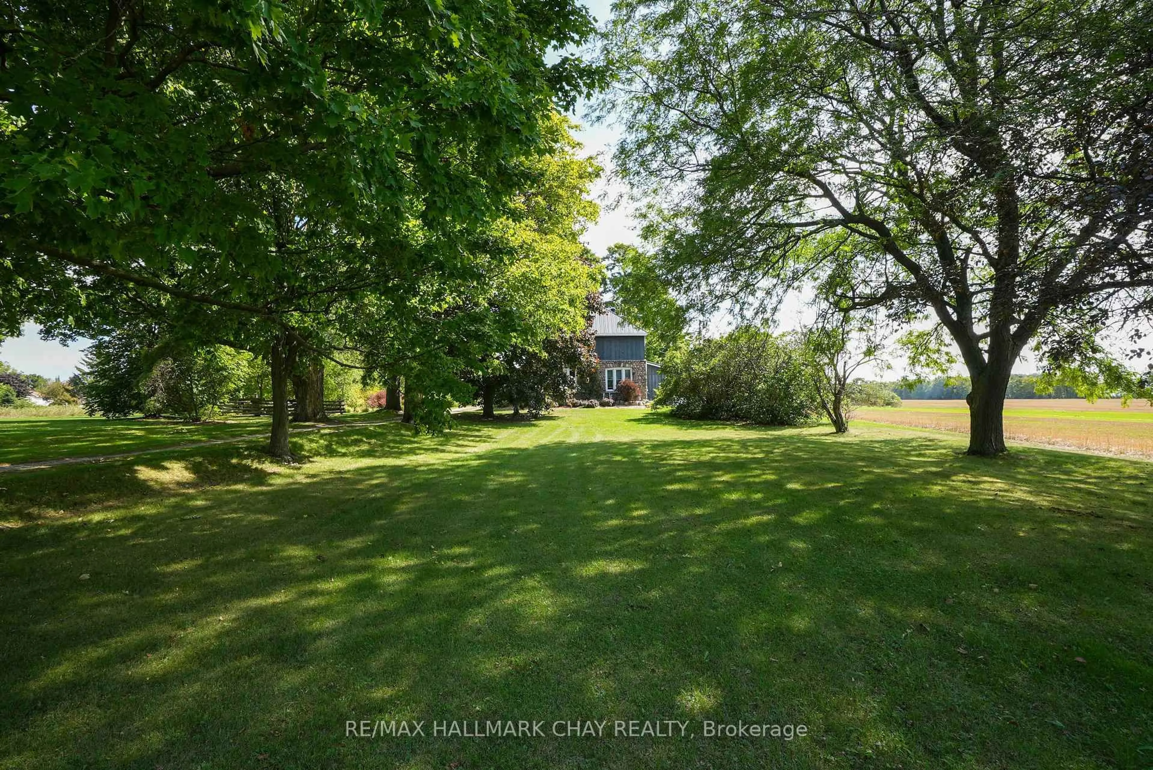 A pic from outside/outdoor area/front of a property/back of a property/a pic from drone, forest/trees view for 2473 RONALD Rd, Springwater Ontario L0L 1Y0