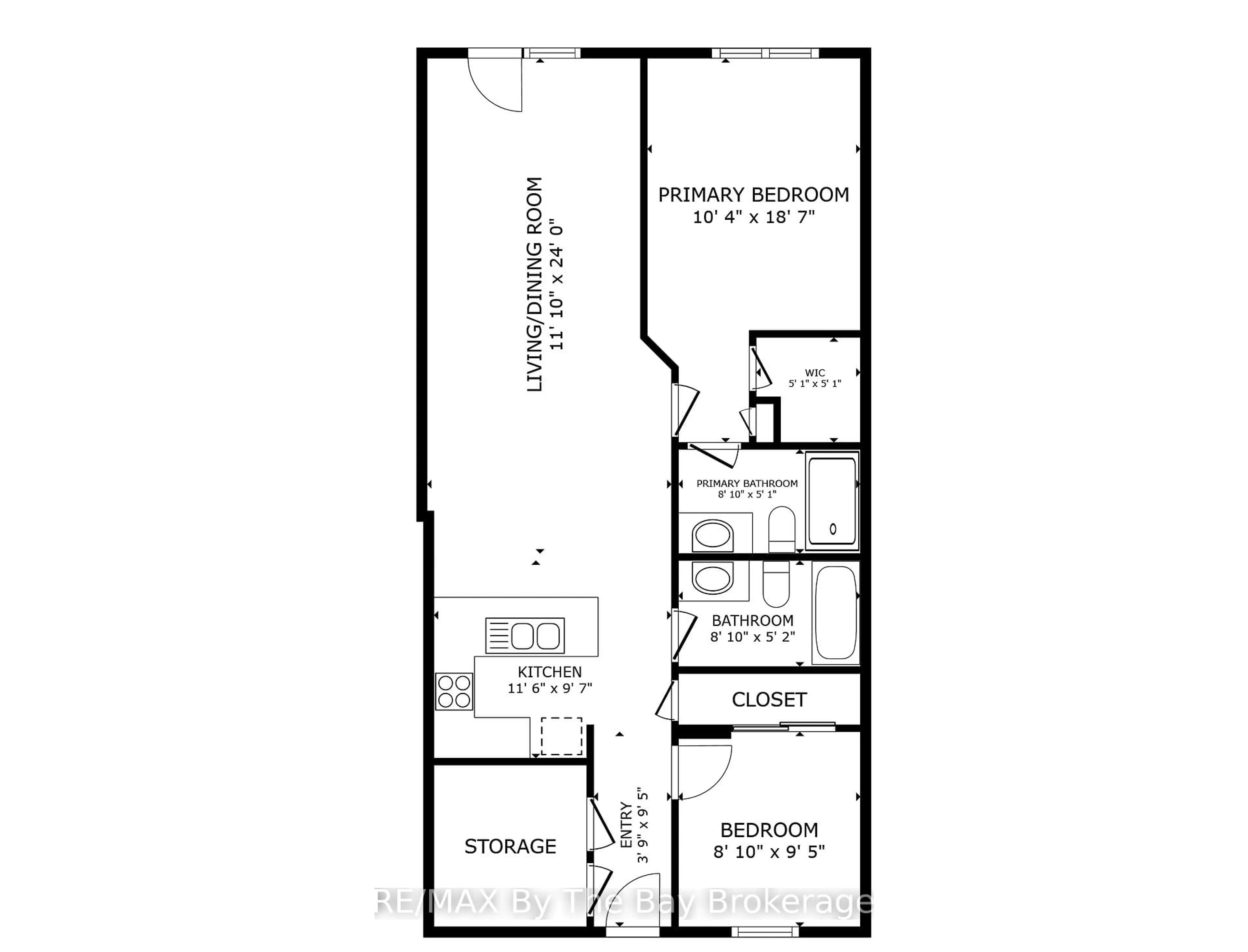 Floor plan for 60 Mulligan Lane #121, Wasaga Beach Ontario L9Z 0C5