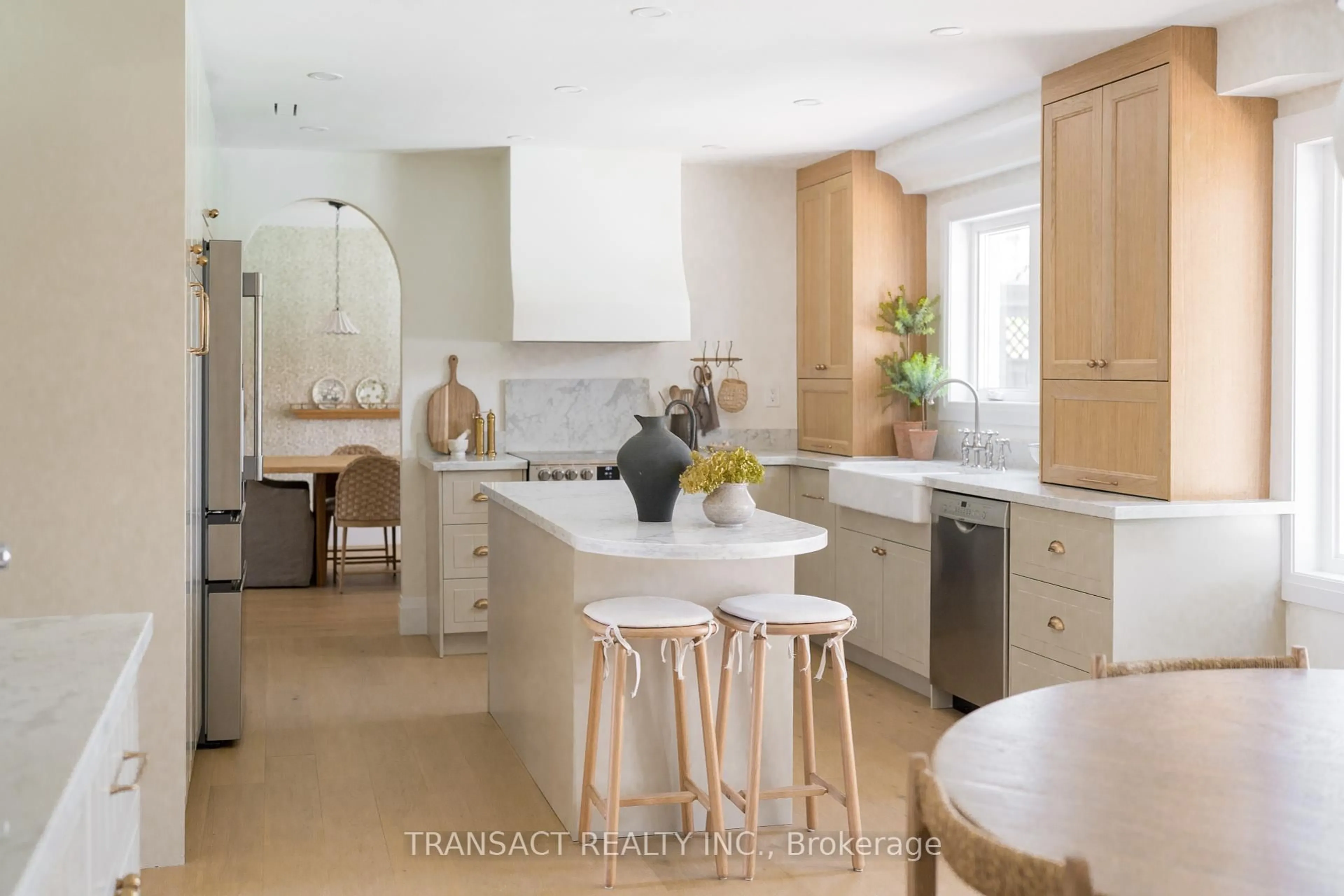 Contemporary kitchen, ceramic/tile floor for 28 Alana Dr, Springwater Ontario L9X 0S1
