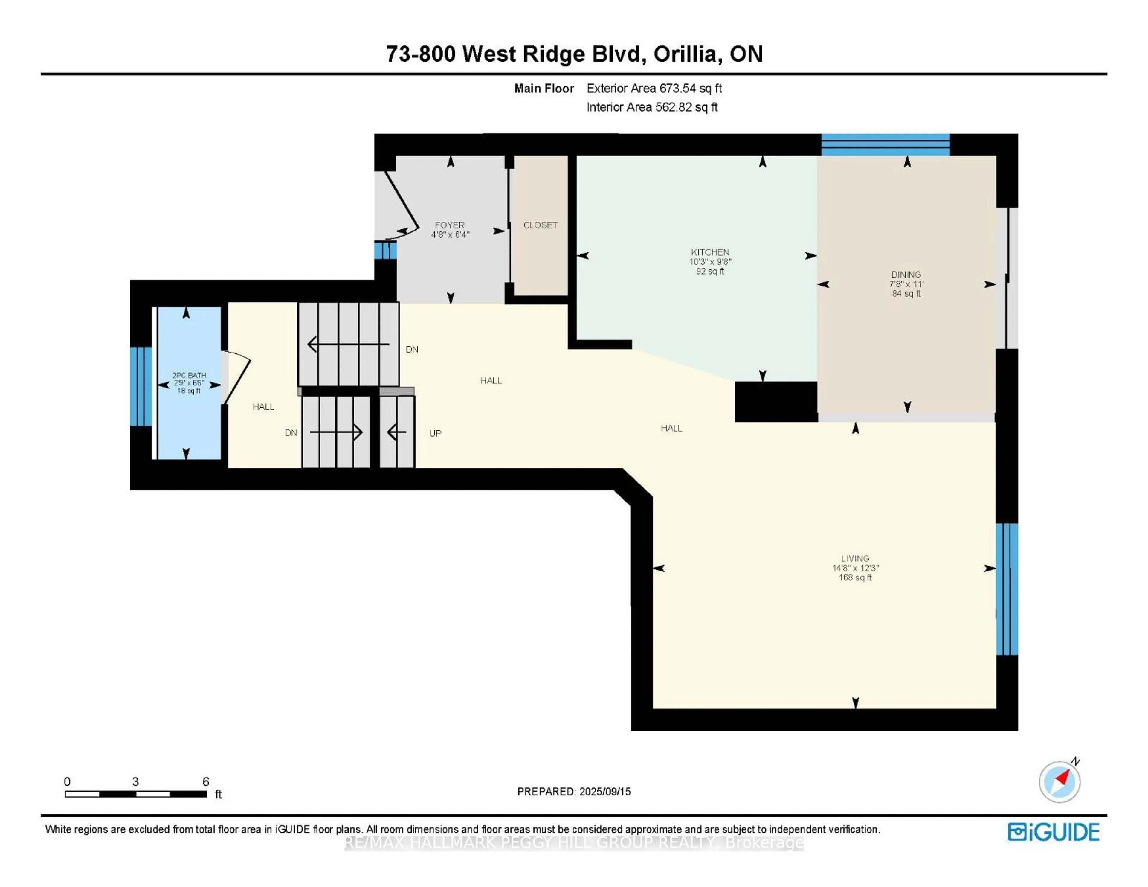 Floor plan for 800 West Ridge Blvd #73, Orillia Ontario L3V 0A1