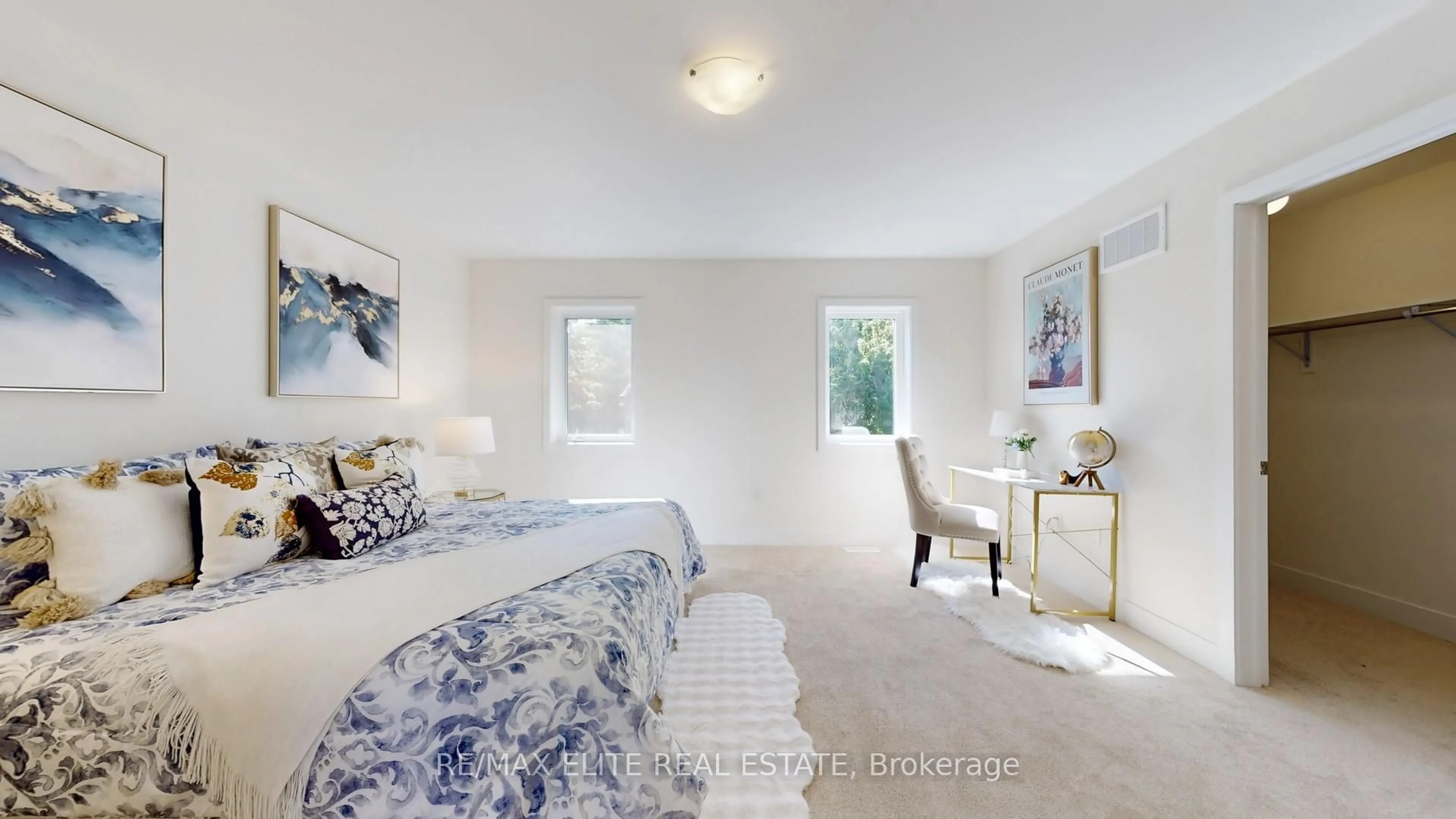 Bedroom with bed, carpet floor for lot 13 Hampton Lane, Barrie Ontario L4N 0J6