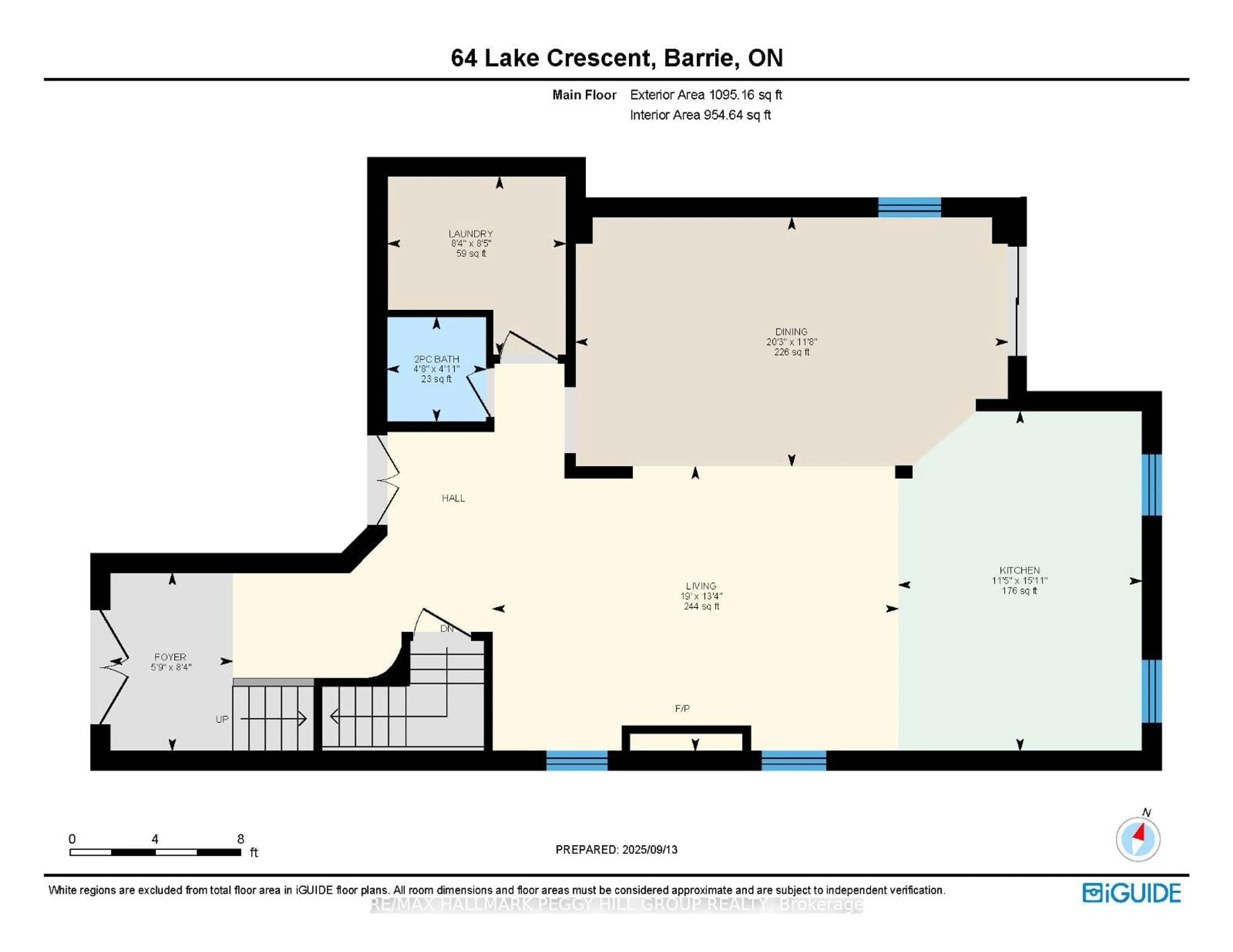 Floor plan for 64 Lake Cres, Barrie Ontario L4N 6A6