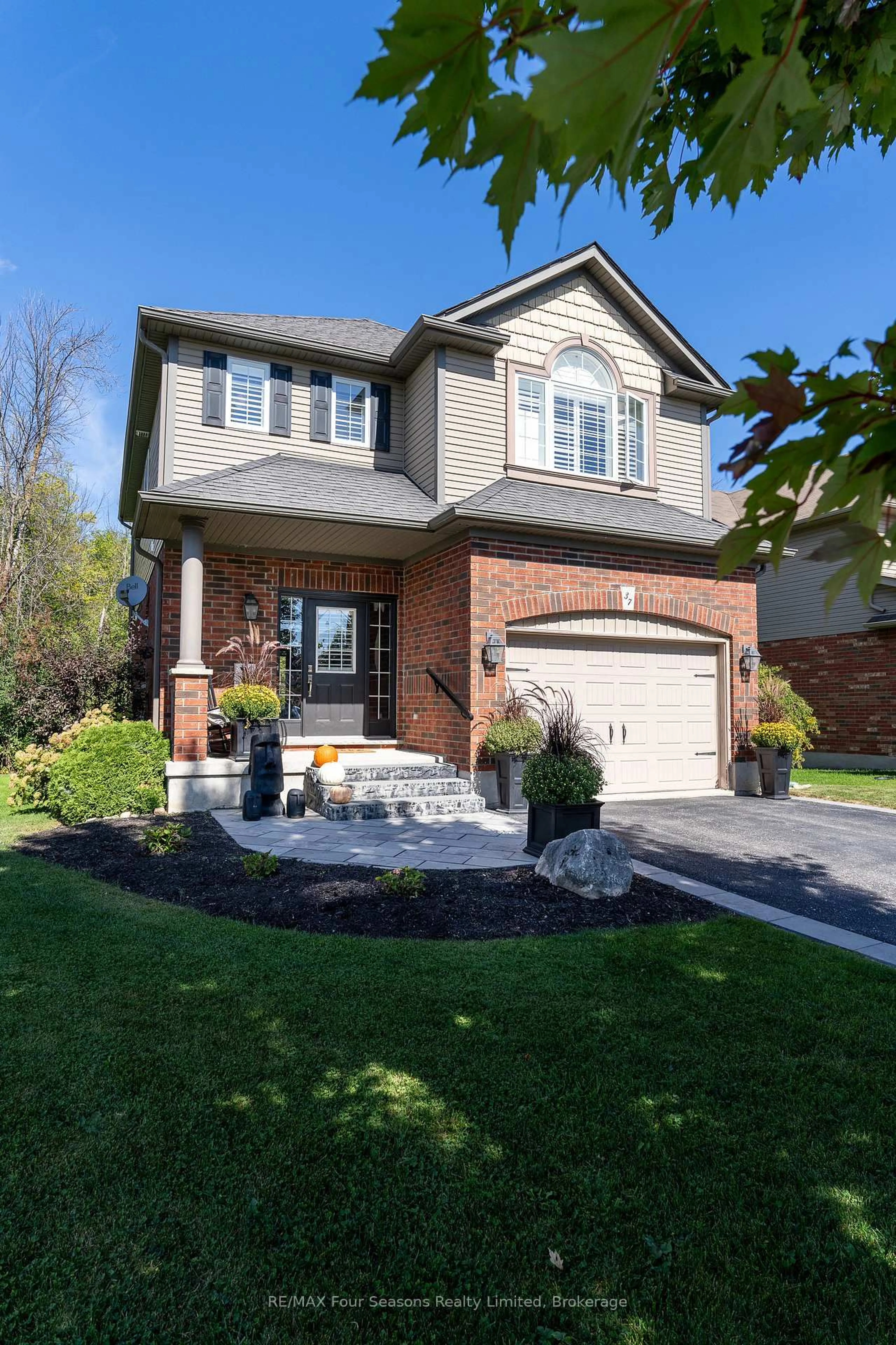 Home with brick exterior material, street for 37 Chamberlain Cres, Collingwood Ontario L9Y 0C9