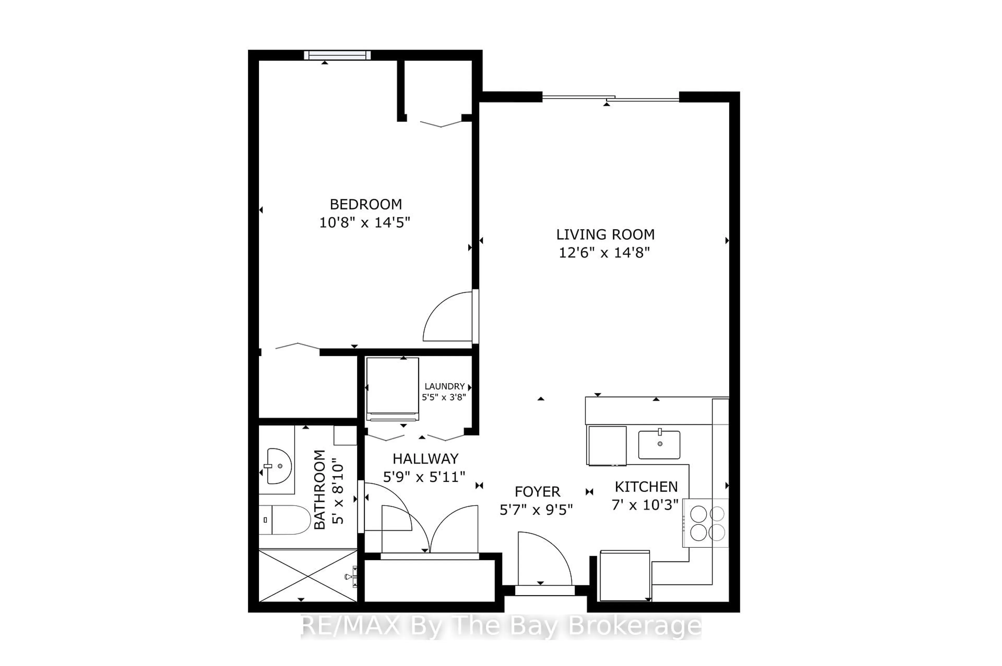Floor plan for 91 Raglan St #409, Collingwood Ontario L9Y 0B2