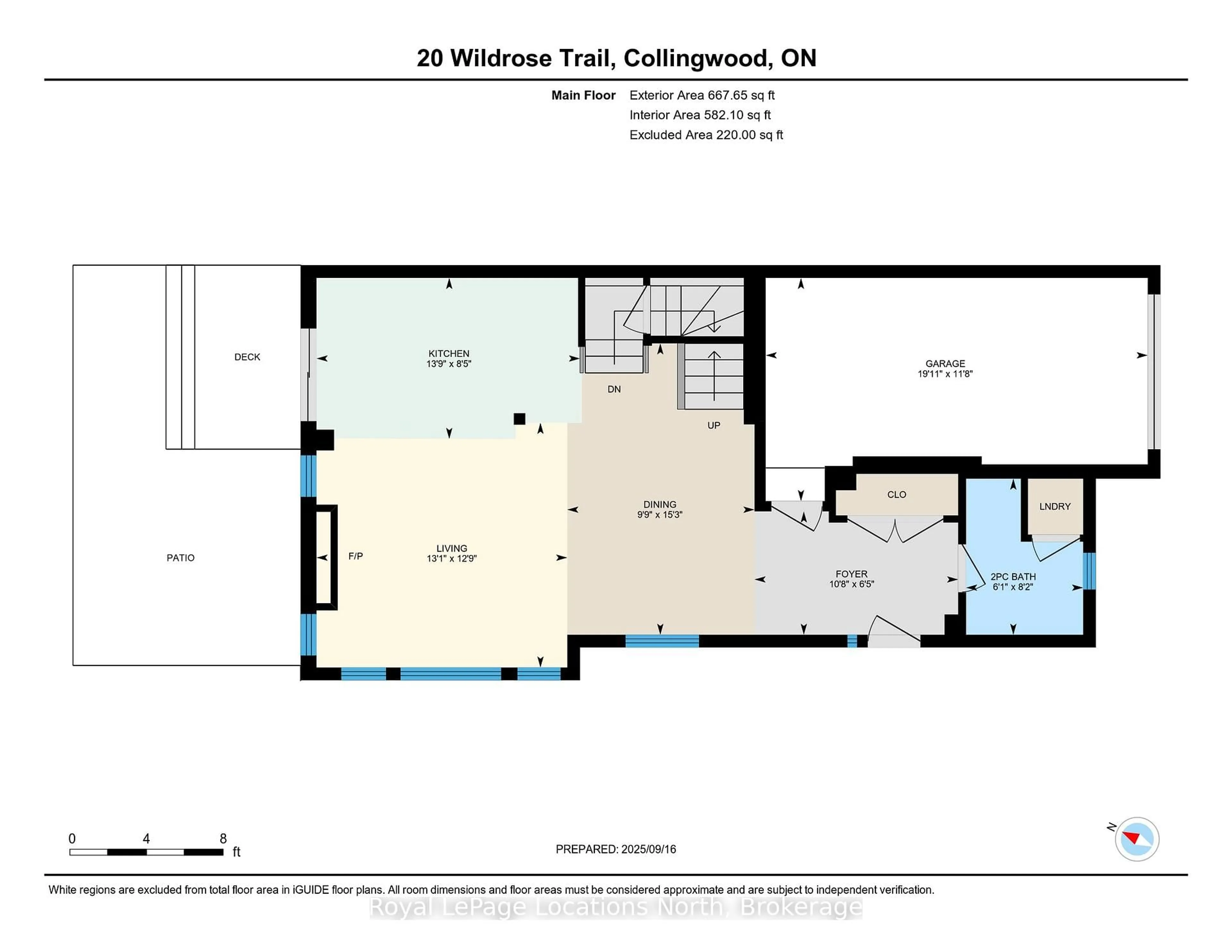 Floor plan for 20 Wildrose Tr, Collingwood Ontario L9Y 0J4