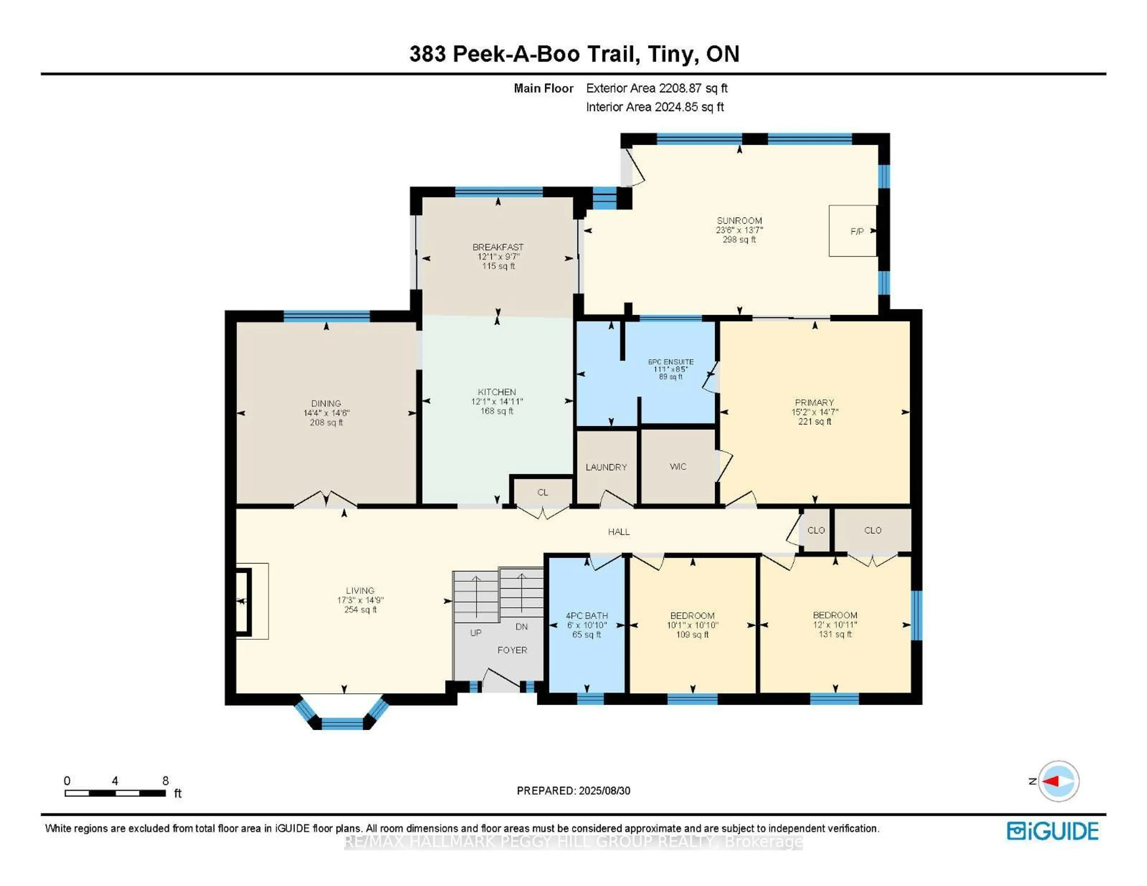 Floor plan for 383 Peek-A-Boo Tr, Tiny Ontario L9M 0B3