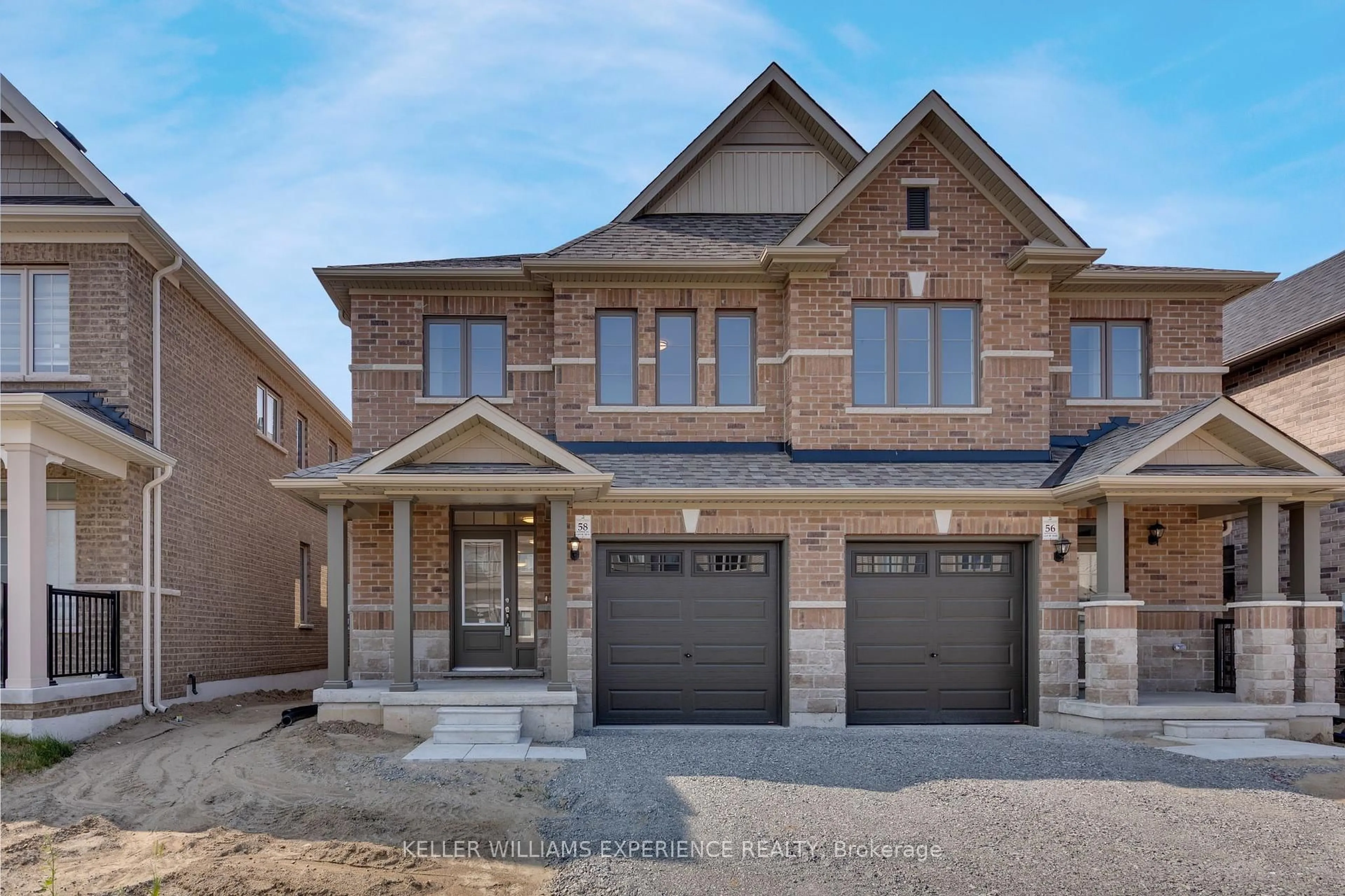 Home with brick exterior material, street for 58 Sagewood Ave, Barrie Ontario L9J 0K5