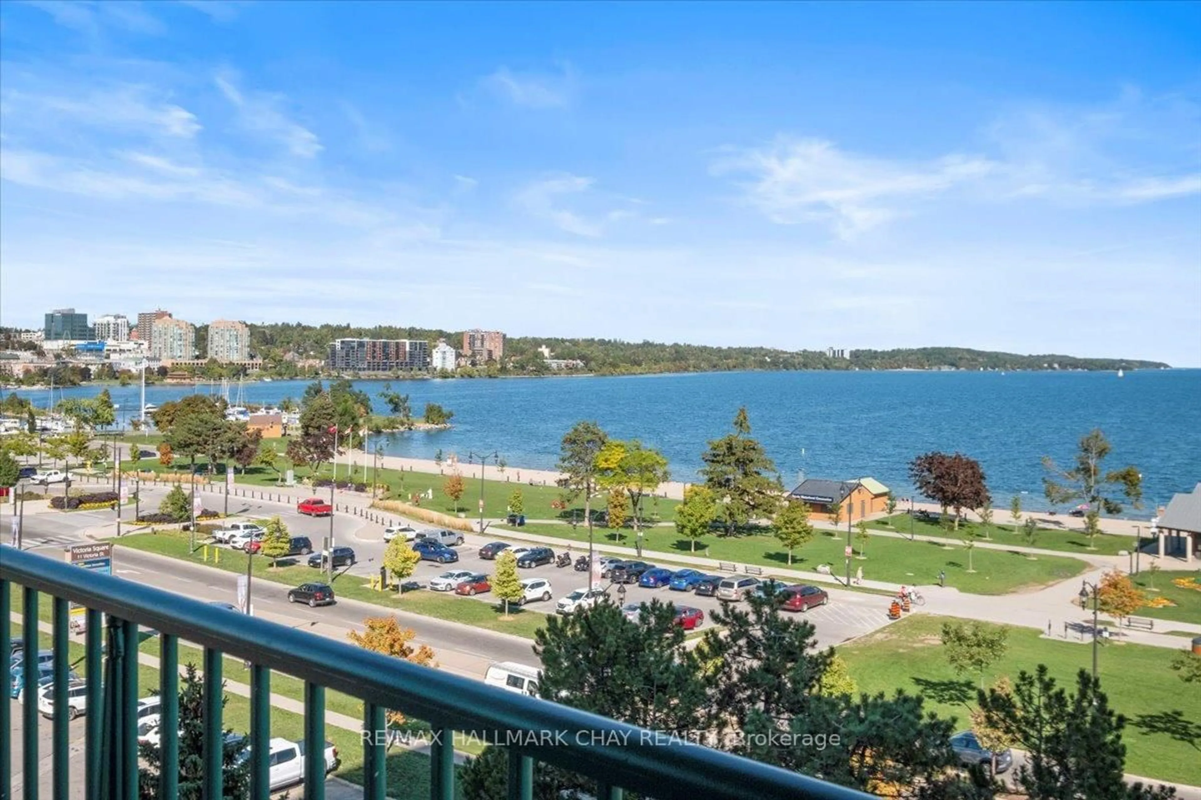 Balcony in the apartment, water/lake/river/ocean view for 65 Ellen St #403, Barrie Ontario L4N 3A5