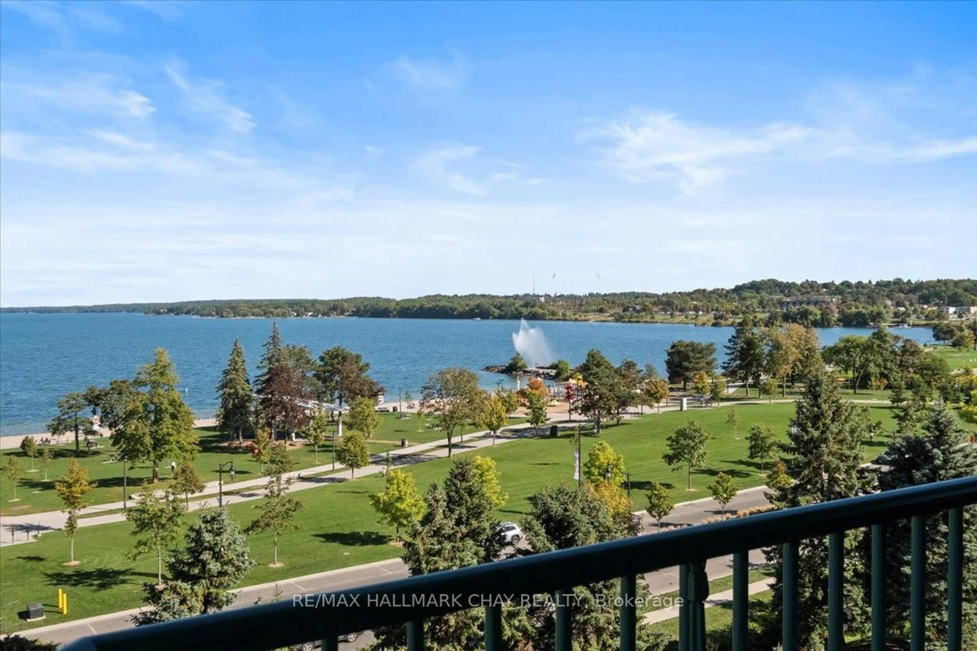 Patio, water/lake/river/ocean view for 65 Ellen St #403, Barrie Ontario L4N 3A5