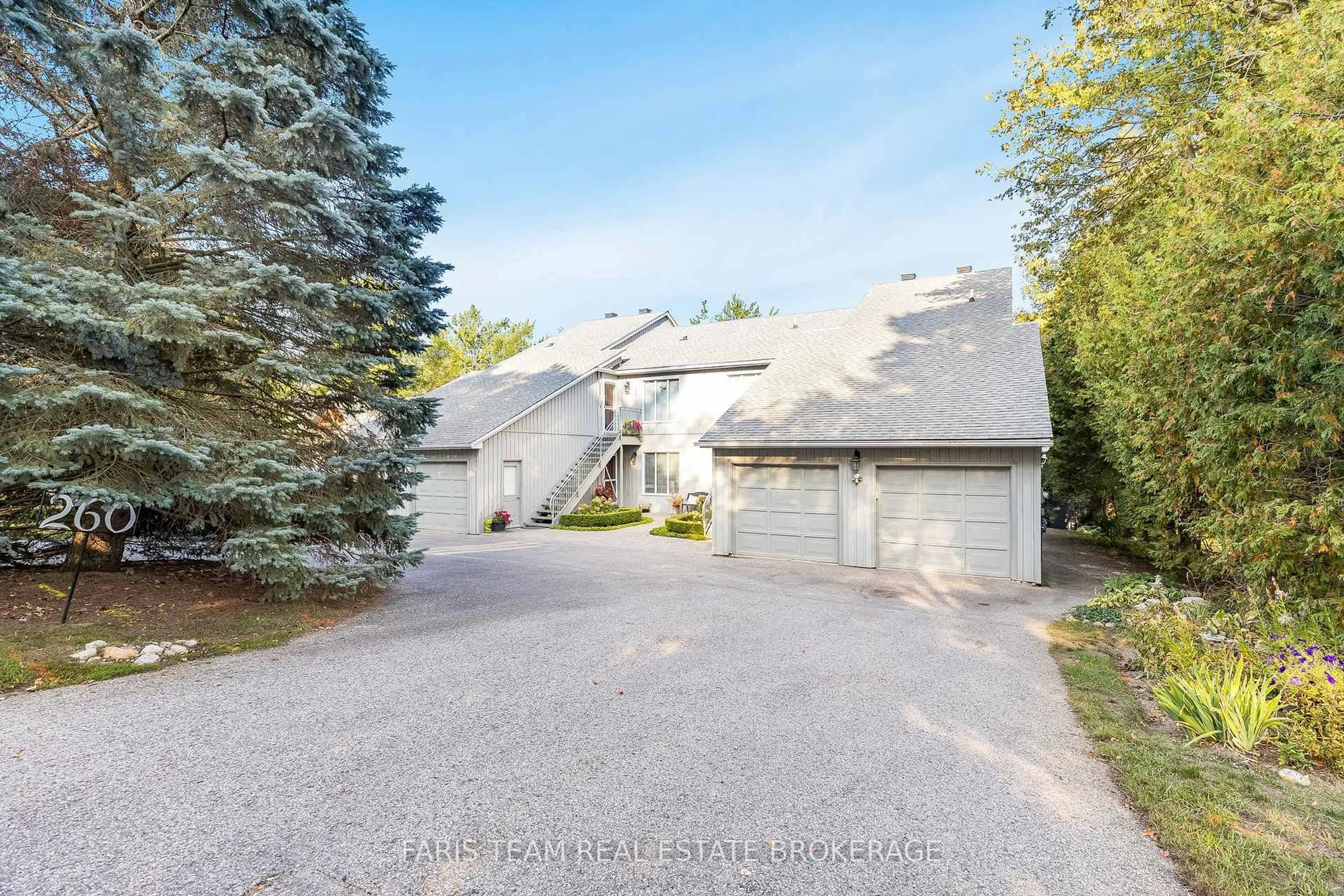 A pic from outside/outdoor area/front of a property/back of a property/a pic from drone, street for 260 Cedarmere Rd #101, Orillia Ontario L3V 7H1