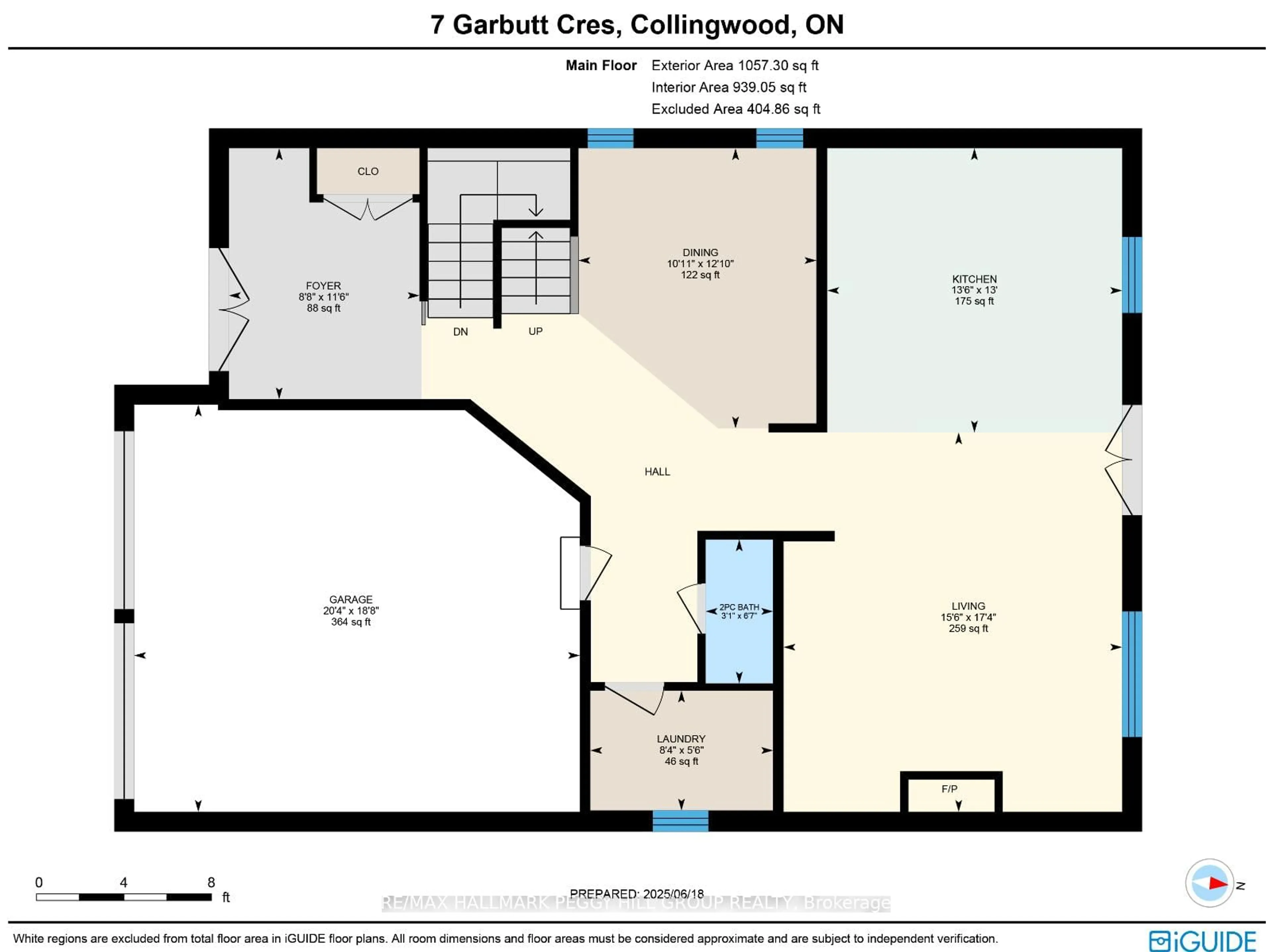 Floor plan for 7 Garbutt Cres, Collingwood Ontario L9Y 0H5