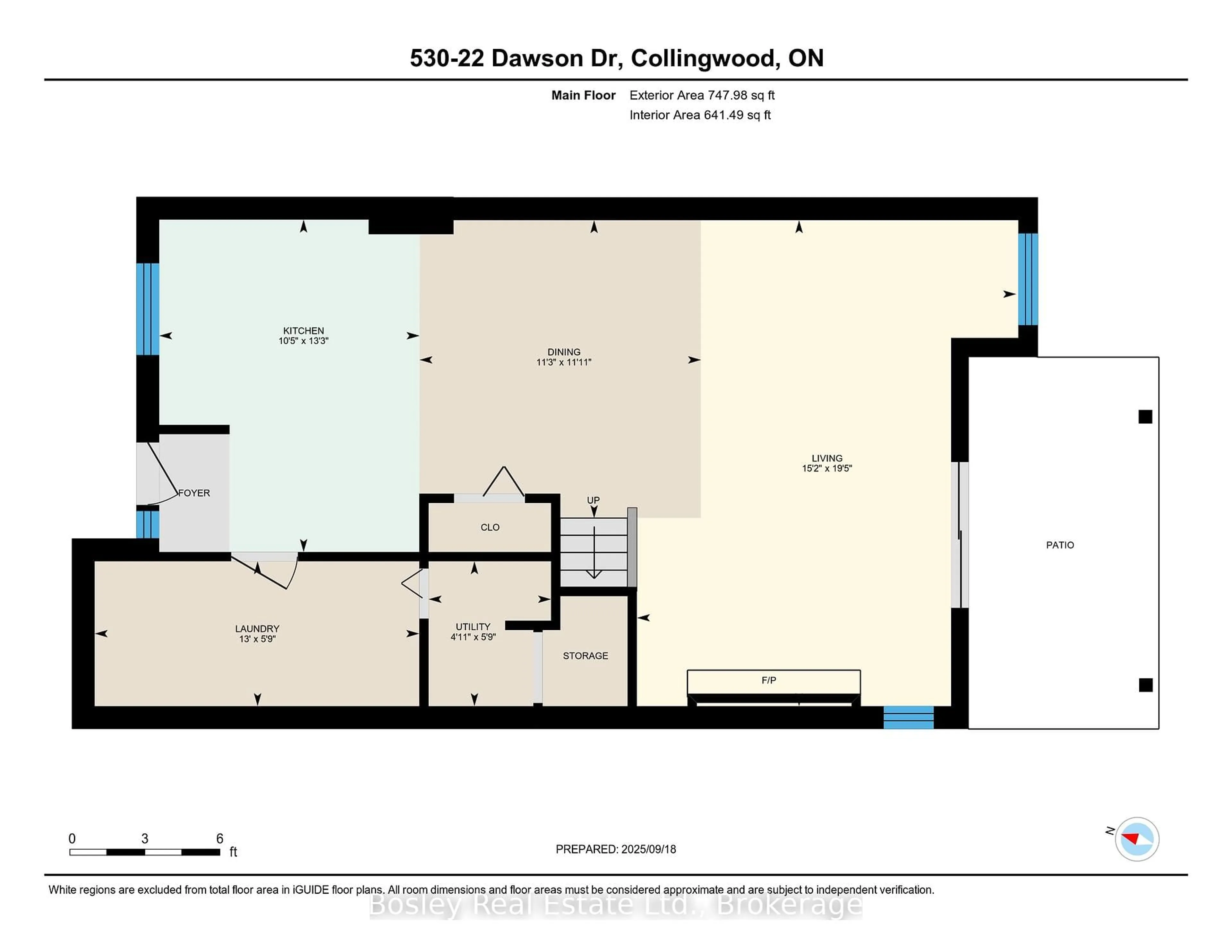 Floor plan for 22 Dawson Dr #530, Collingwood Ontario L9Y 5B4