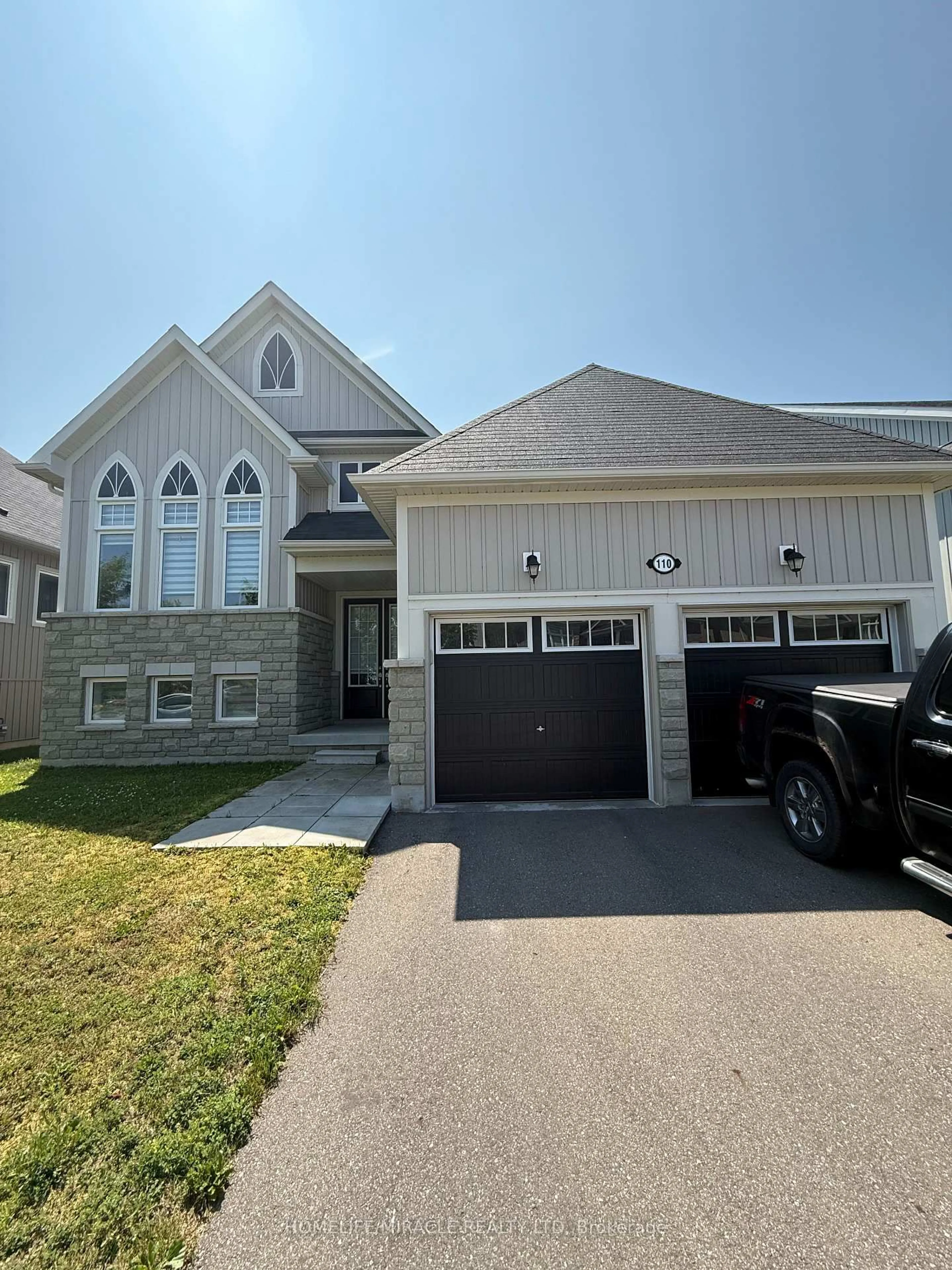 Home with vinyl exterior material, street for 110 Allegra Dr, Wasaga Beach Ontario L9Z 0H2
