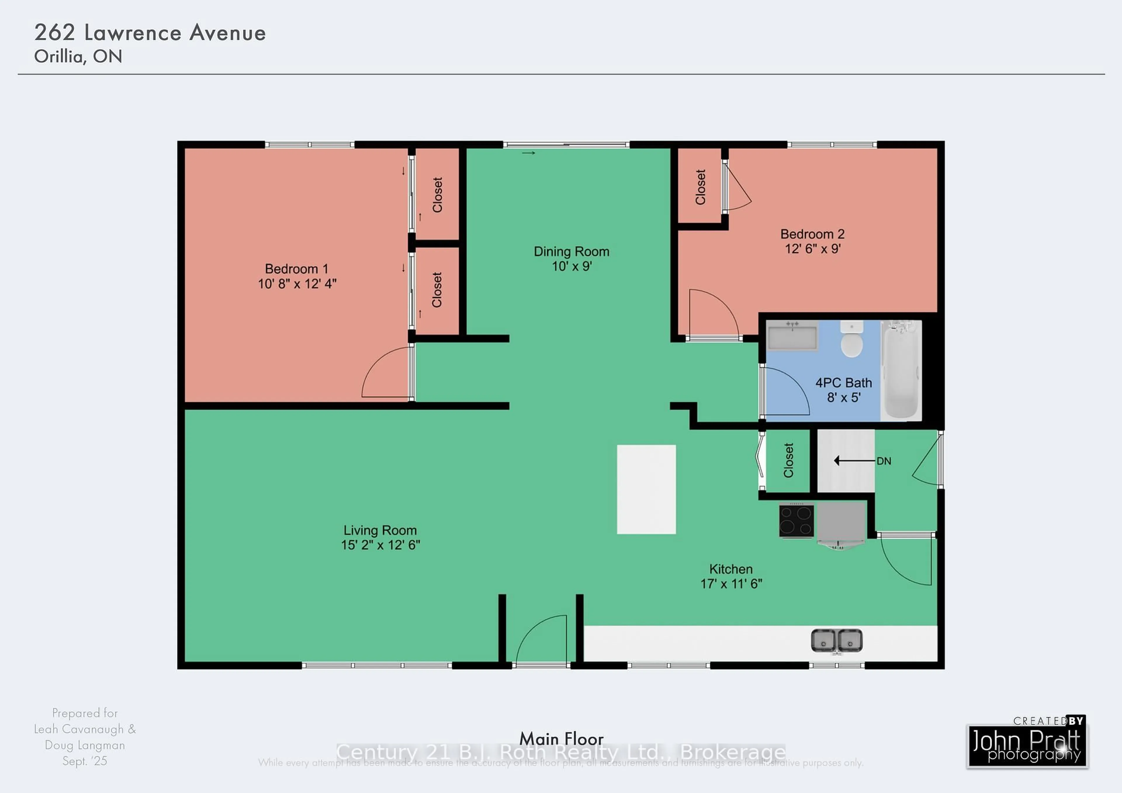 Floor plan for 262 Lawrence Ave, Orillia Ontario L3V 5M4