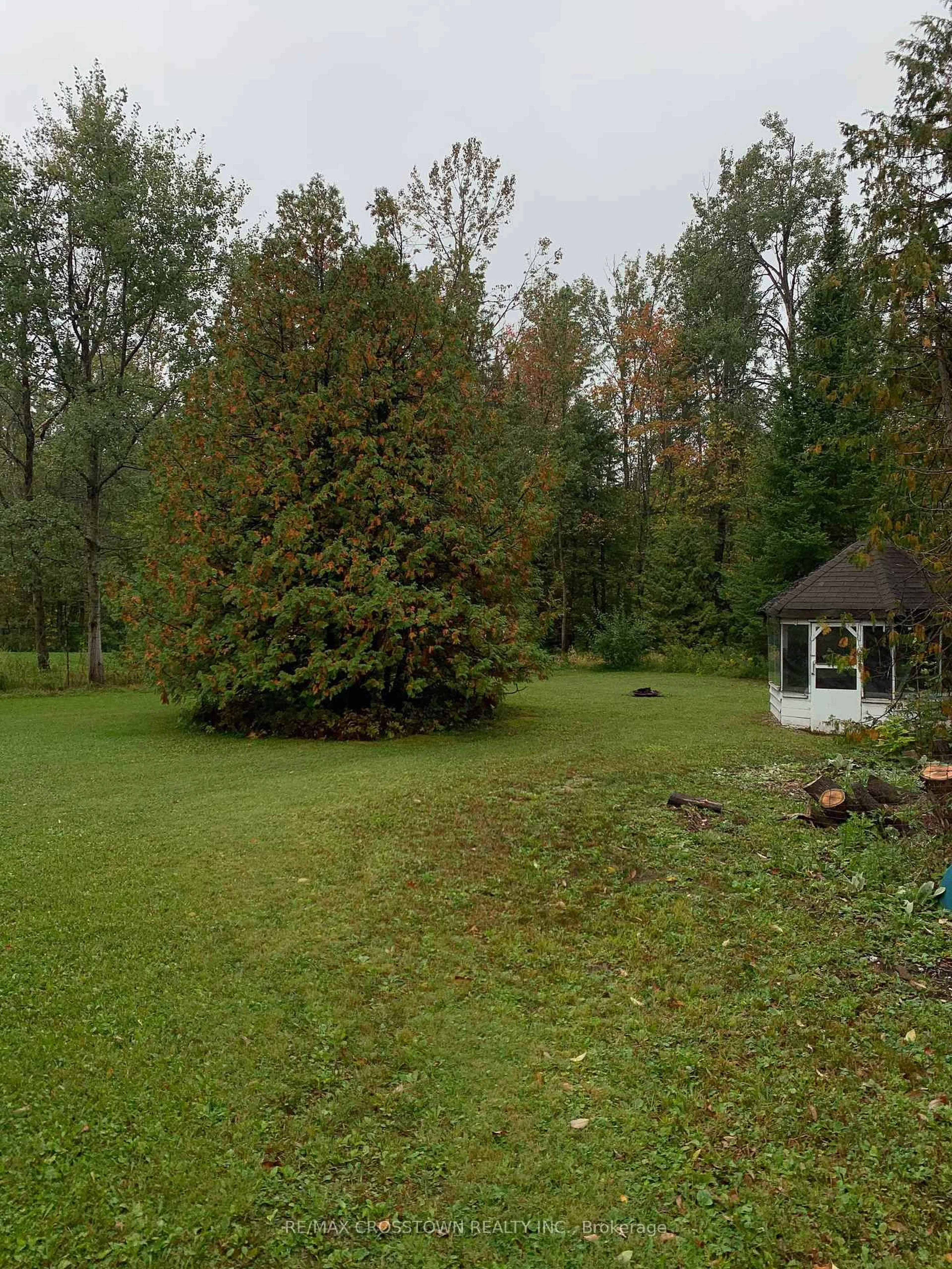 A pic from outside/outdoor area/front of a property/back of a property/a pic from drone, forest/trees view for 1470 Gill Rd, Springwater Ontario L3V 4K6