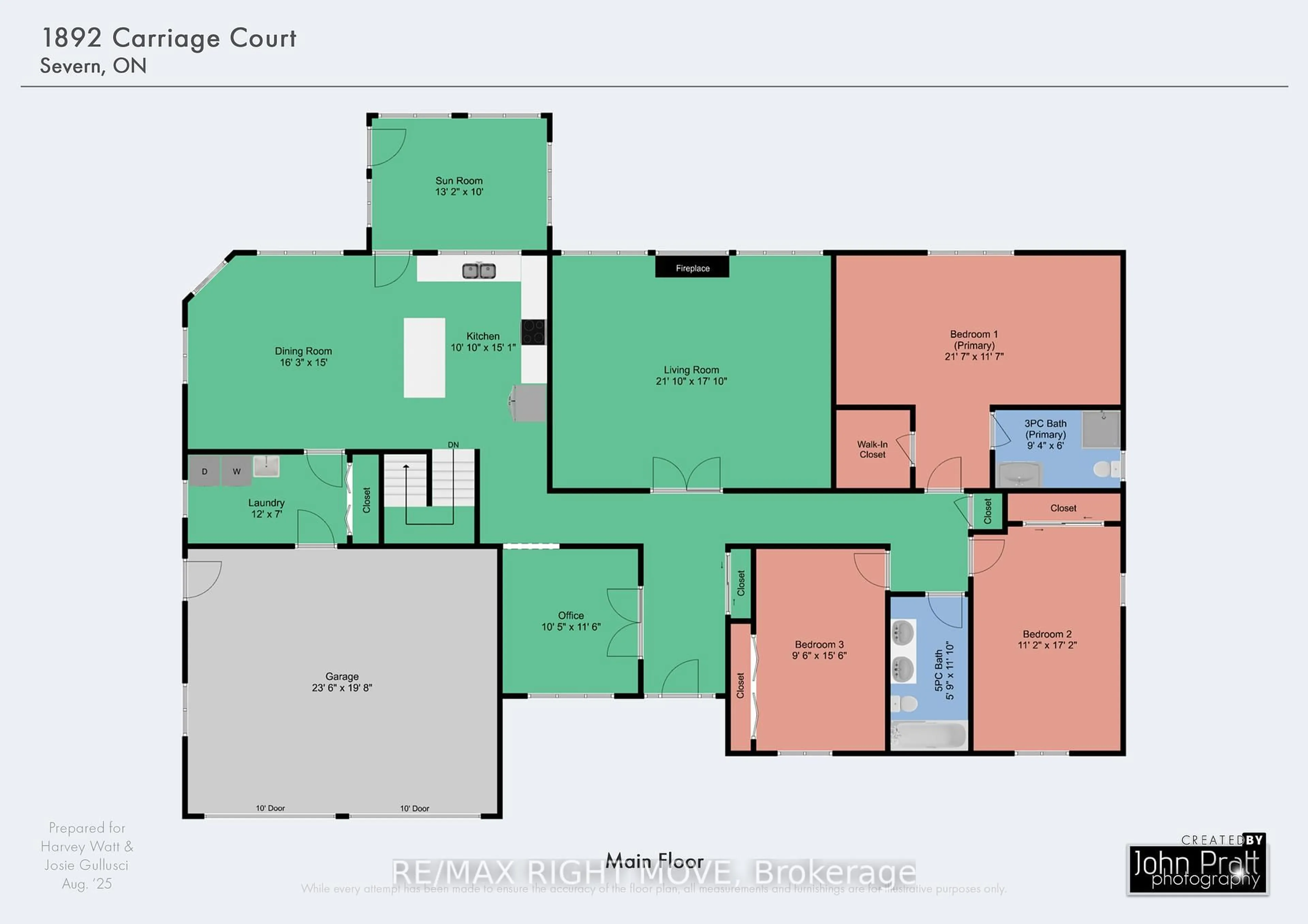 Floor plan for 1892 CARRIAGE Crt, Severn Ontario L3V 6H2