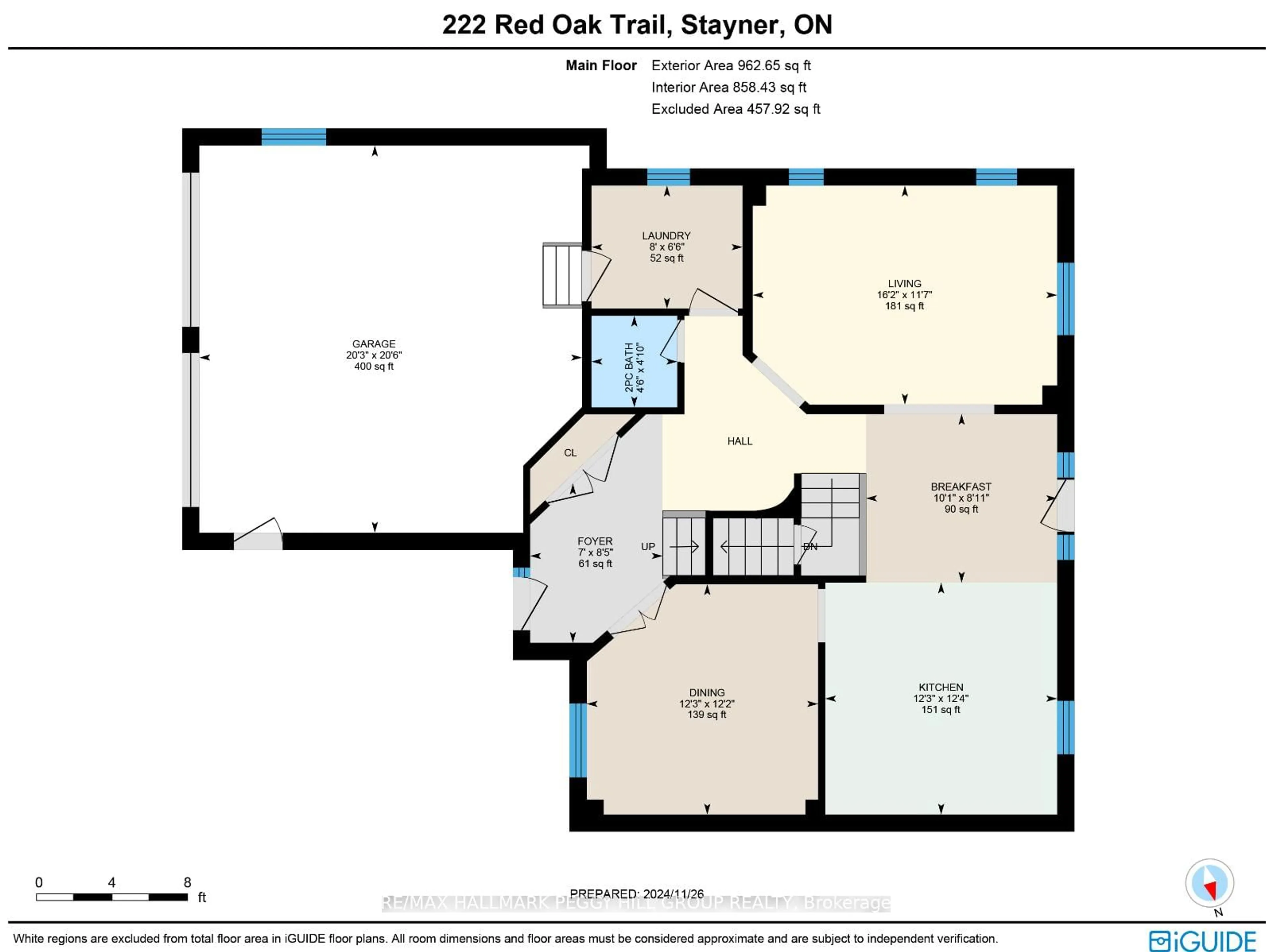 Floor plan for 222 Red Oak Tr, Clearview Ontario L0M 1S0