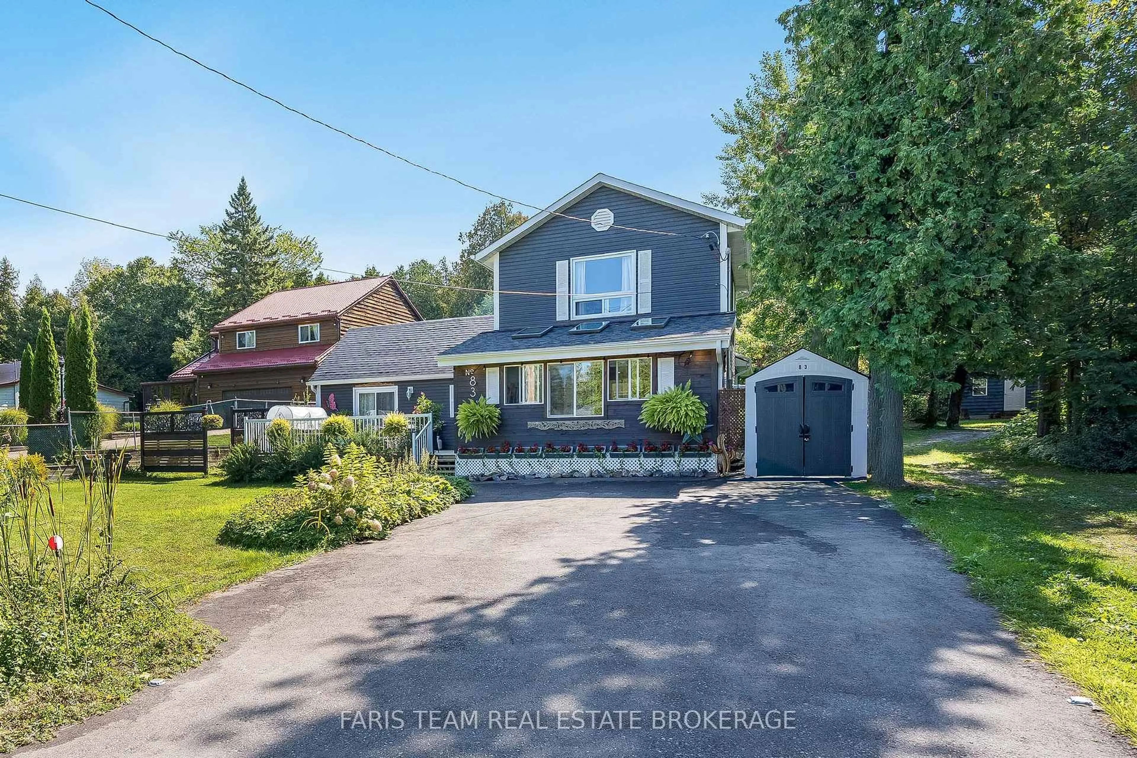 A pic from outside/outdoor area/front of a property/back of a property/a pic from drone, street for 83 King Rd, Tay Ontario L0K 2C0