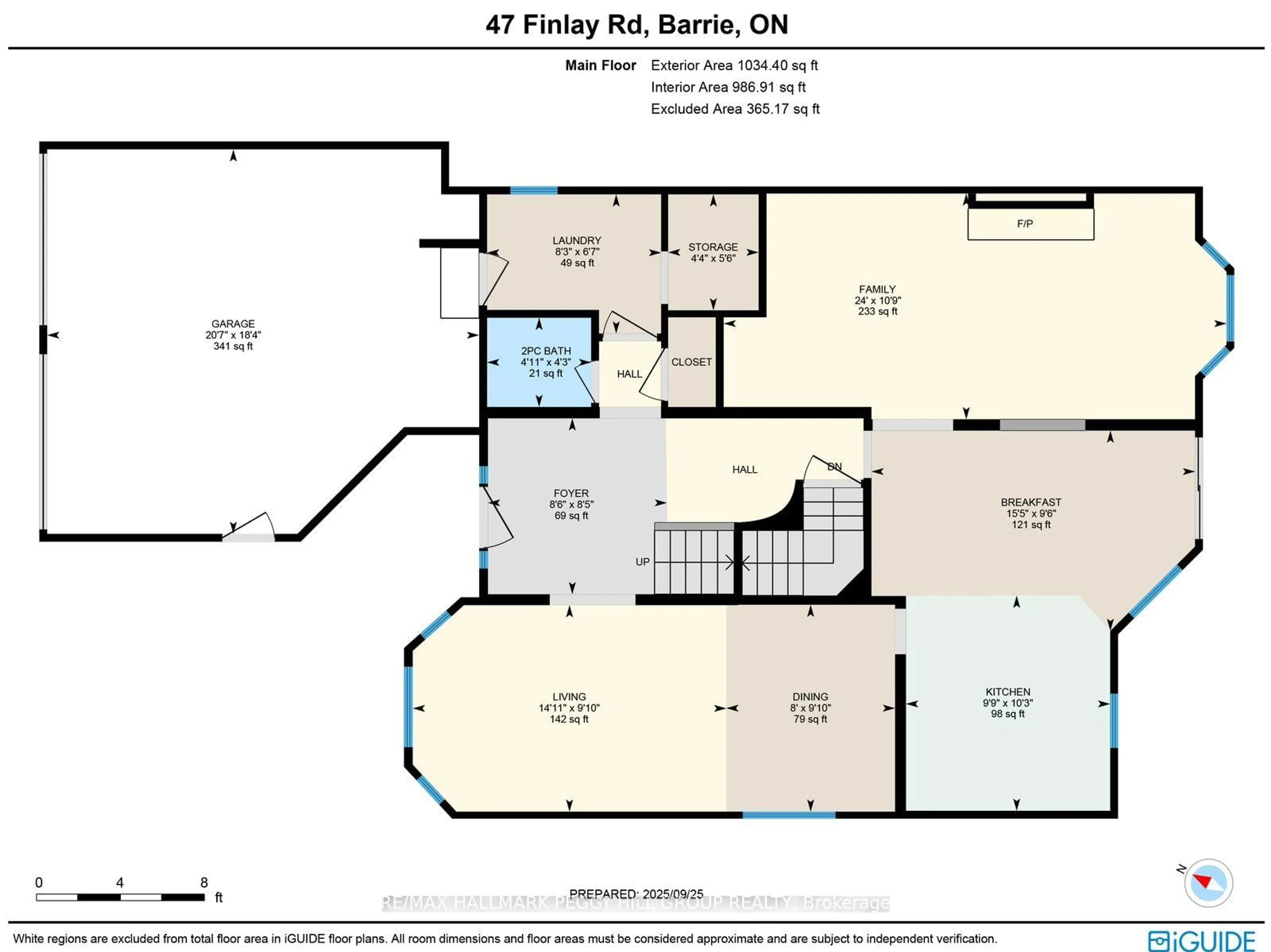 Floor plan for 47 Finlay Rd, Barrie Ontario L4N 7T7