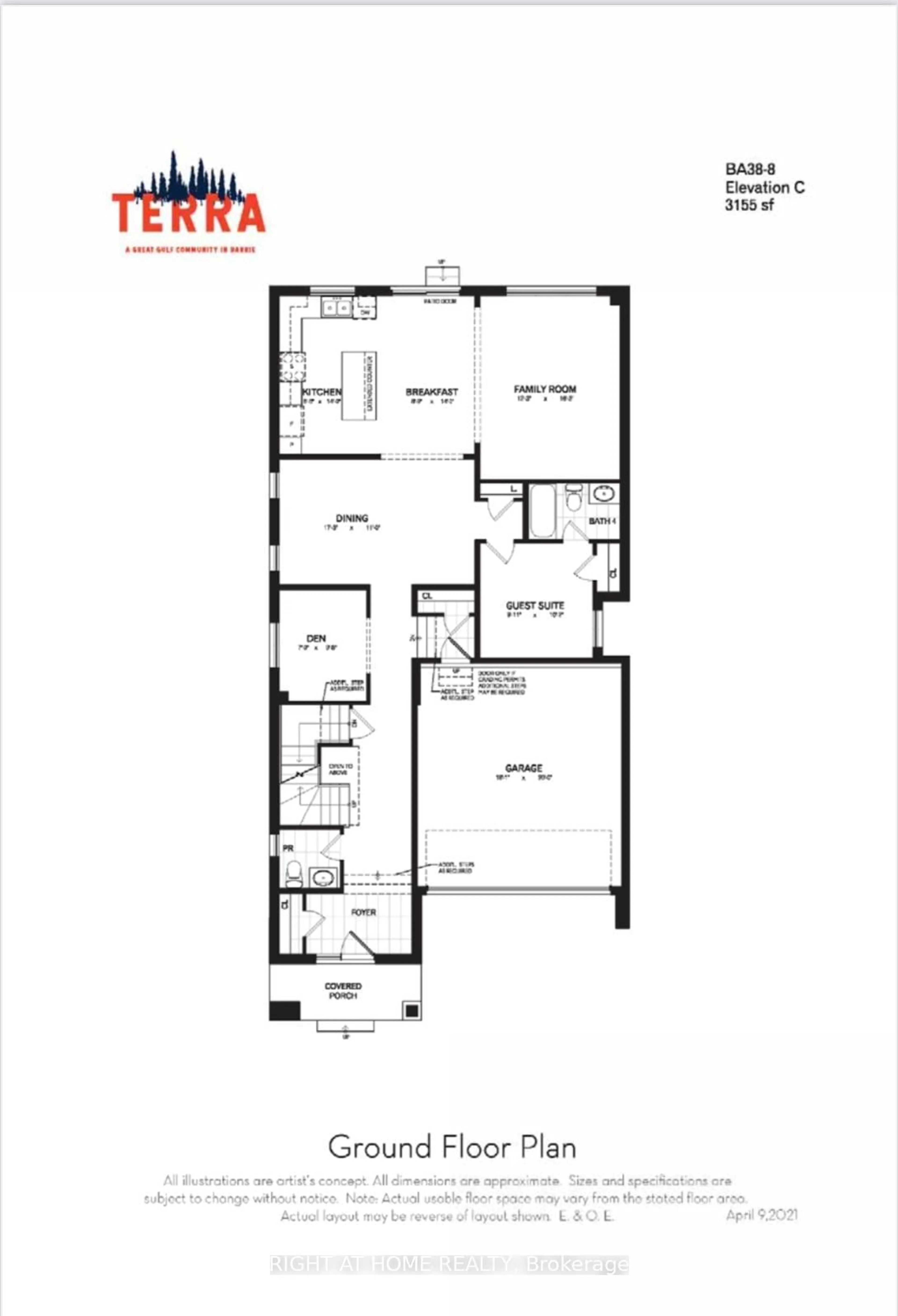 Floor plan for 13 Gemini Dr, Barrie Ontario L9J 0H6